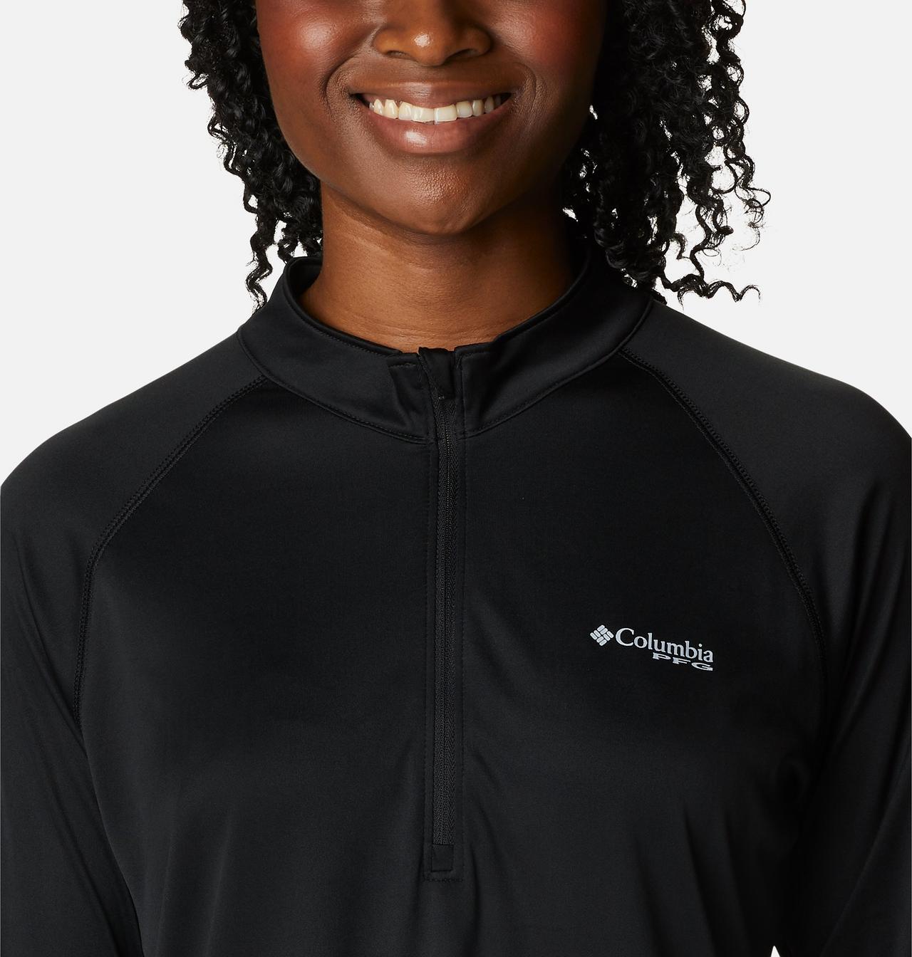 Women's PFG Tidal Tee™ Quarter Zip Long Sleeve Shirt 4