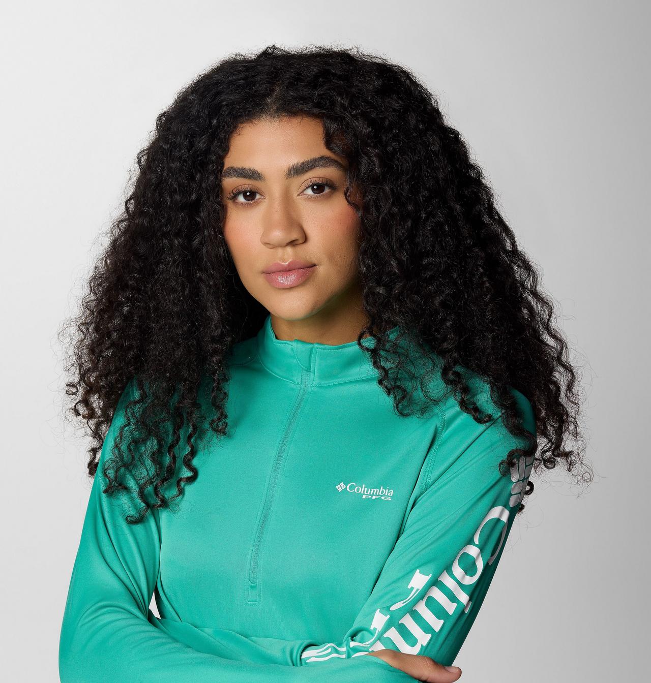 Women's PFG Tidal Tee™ Quarter Zip Long Sleeve Shirt 4