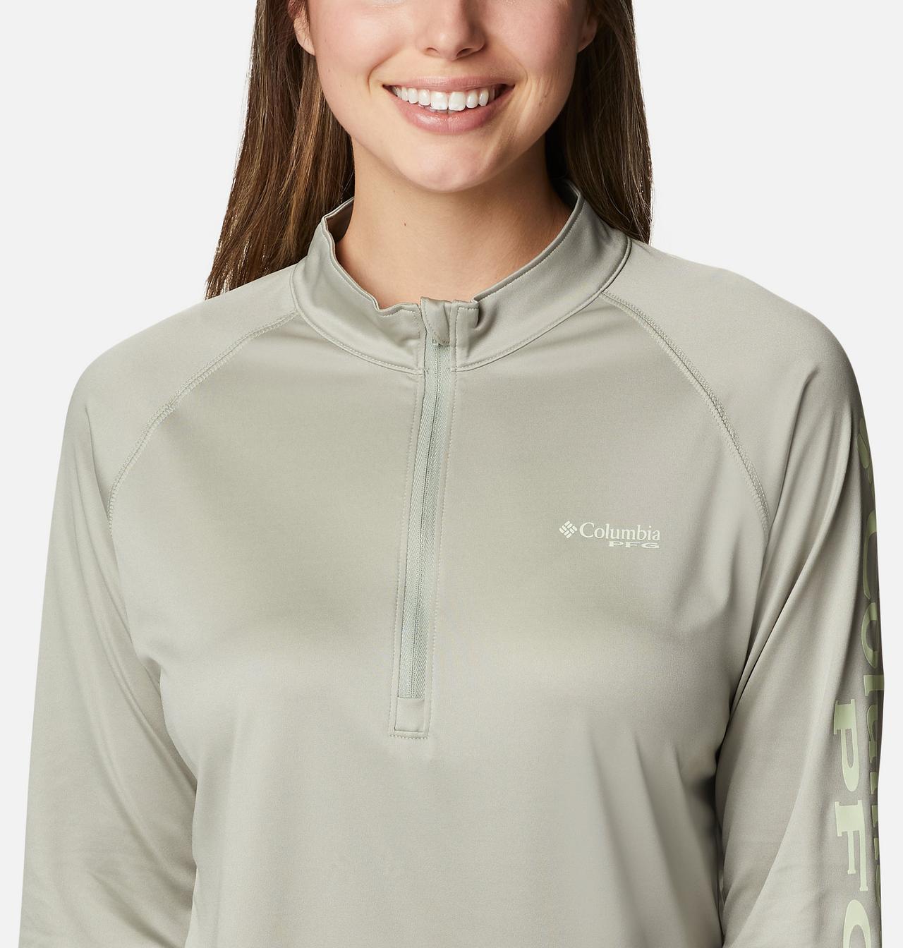 Women's PFG Tidal Tee™ Quarter Zip Long Sleeve Shirt 4