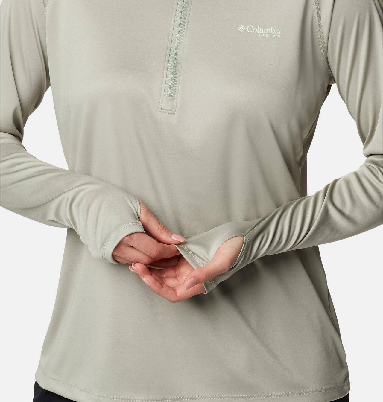 Women's PFG Tidal Tee™ Quarter Zip Long Sleeve Shirt 6