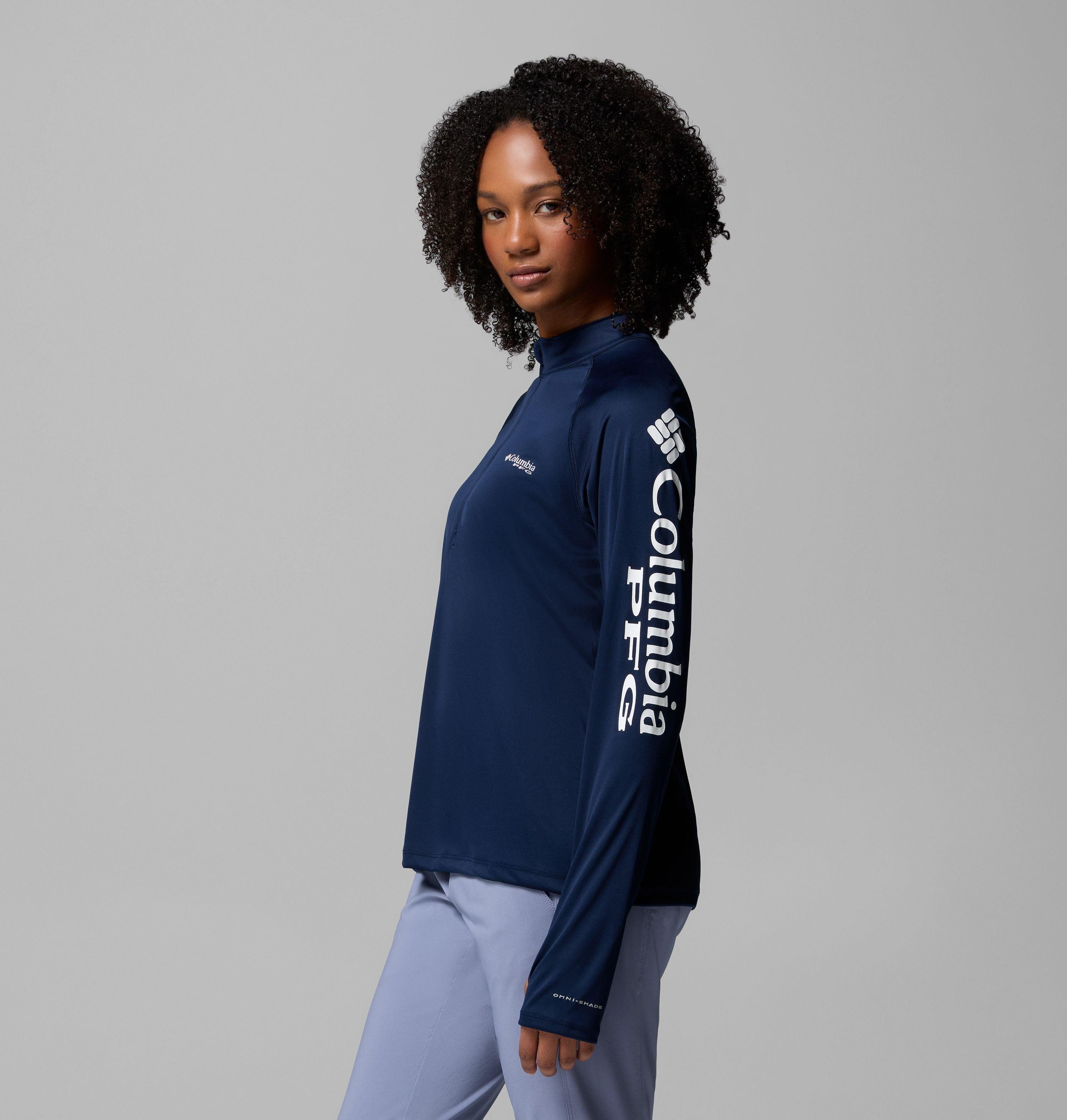 Women's PFG Tidal Tee Quarter Zip Long Sleeve Shirt 4