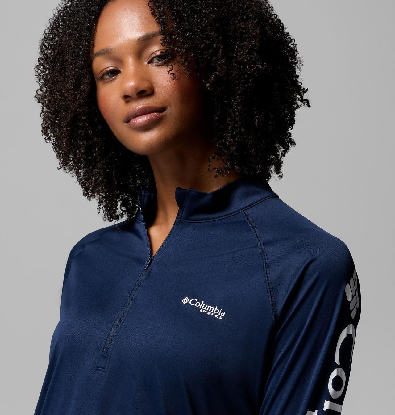 Women's PFG Tidal Tee™ Quarter Zip Long Sleeve Shirt 5