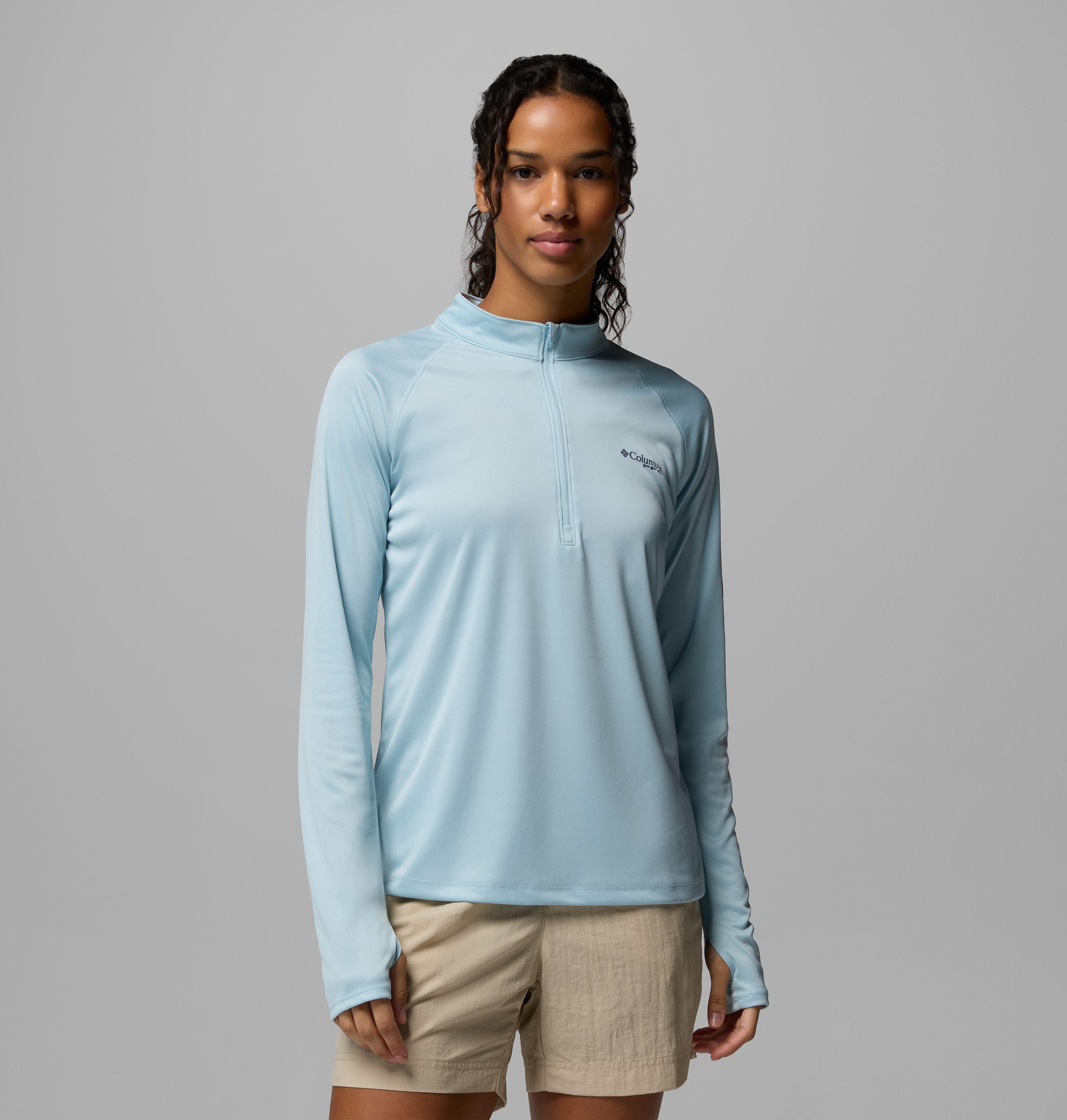 Women's PFG Tidal Tee Quarter Zip Long Sleeve Shirt | Columbia