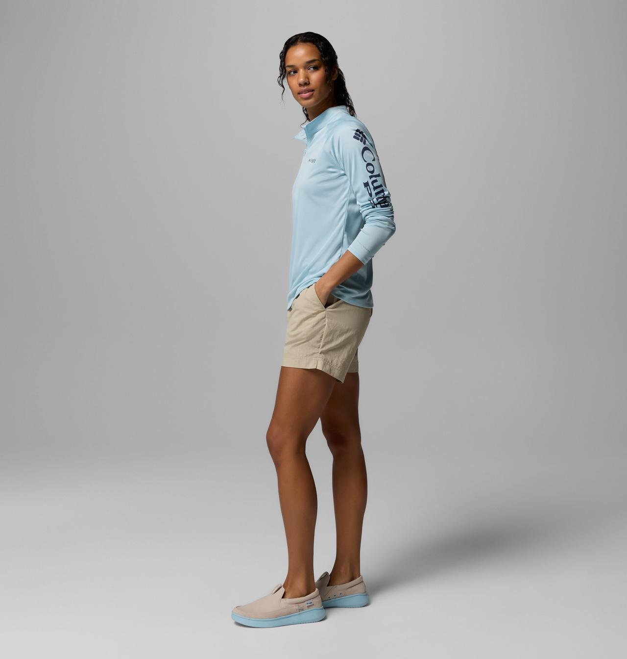 Women's PFG Tidal Tee™ Quarter Zip Long Sleeve Shirt 2