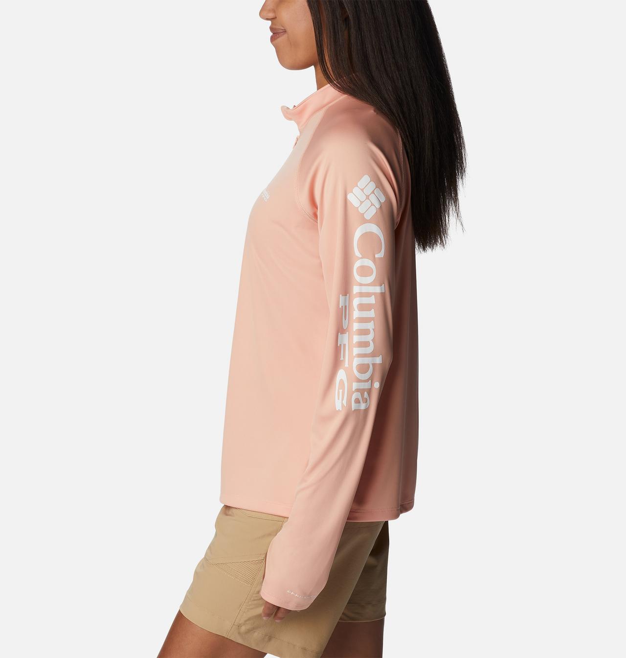 Women's PFG Tidal Tee™ Quarter Zip Long Sleeve Shirt 3
