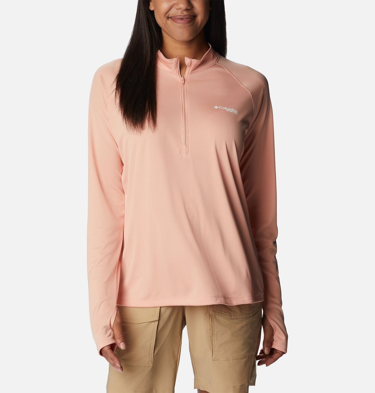 Women's PFG Tidal Tee™ Quarter Zip Long Sleeve Shirt 1