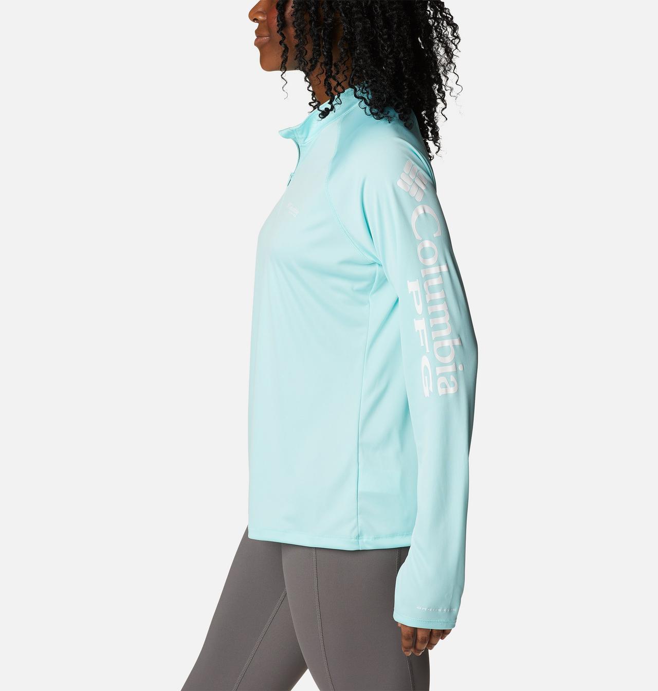 Women's PFG Tidal Tee™ Quarter Zip Long Sleeve Shirt 3