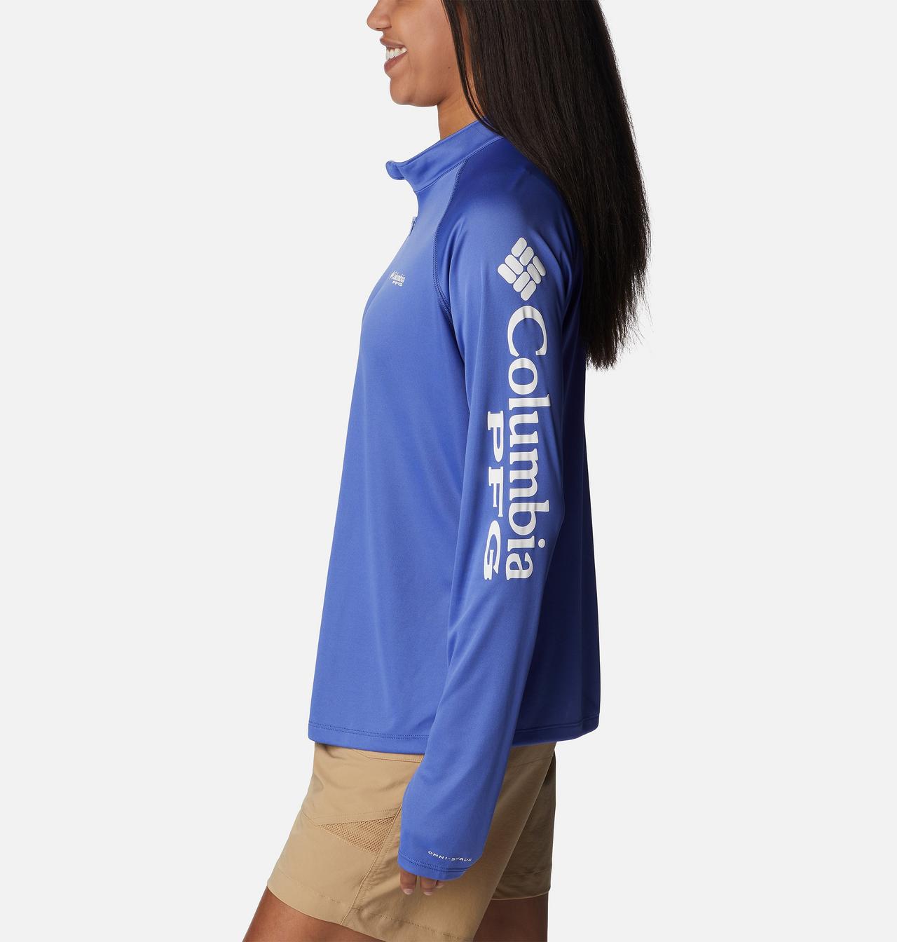 Women's PFG Tidal Tee™ Quarter Zip Long Sleeve Shirt 3
