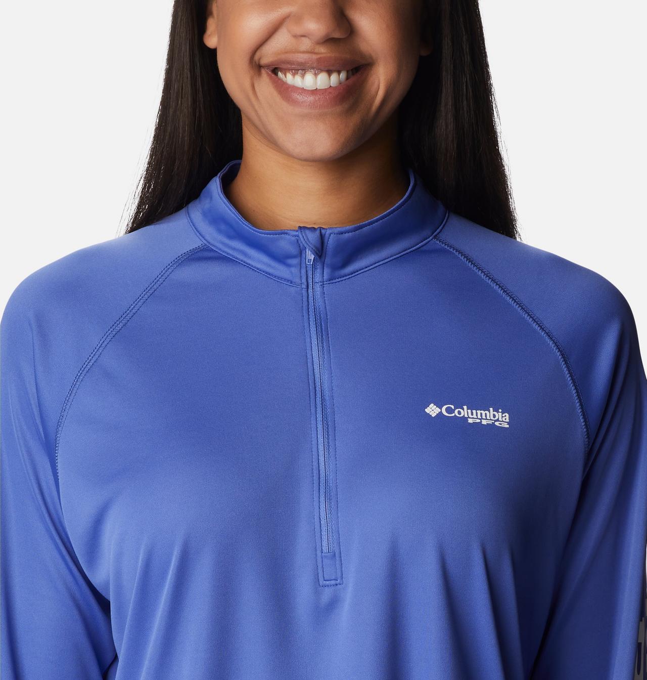 Women's PFG Tidal Tee™ Quarter Zip Long Sleeve Shirt 4