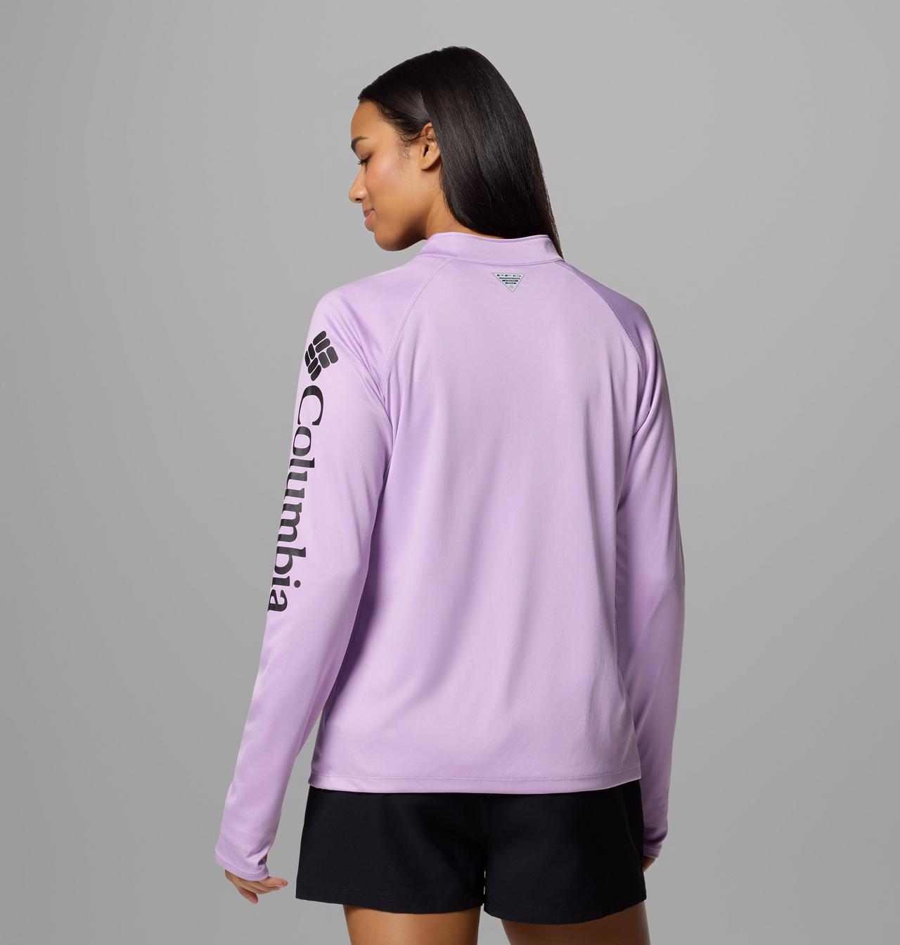 Women's PFG Tidal Tee™ Quarter Zip Long Sleeve Shirt 2
