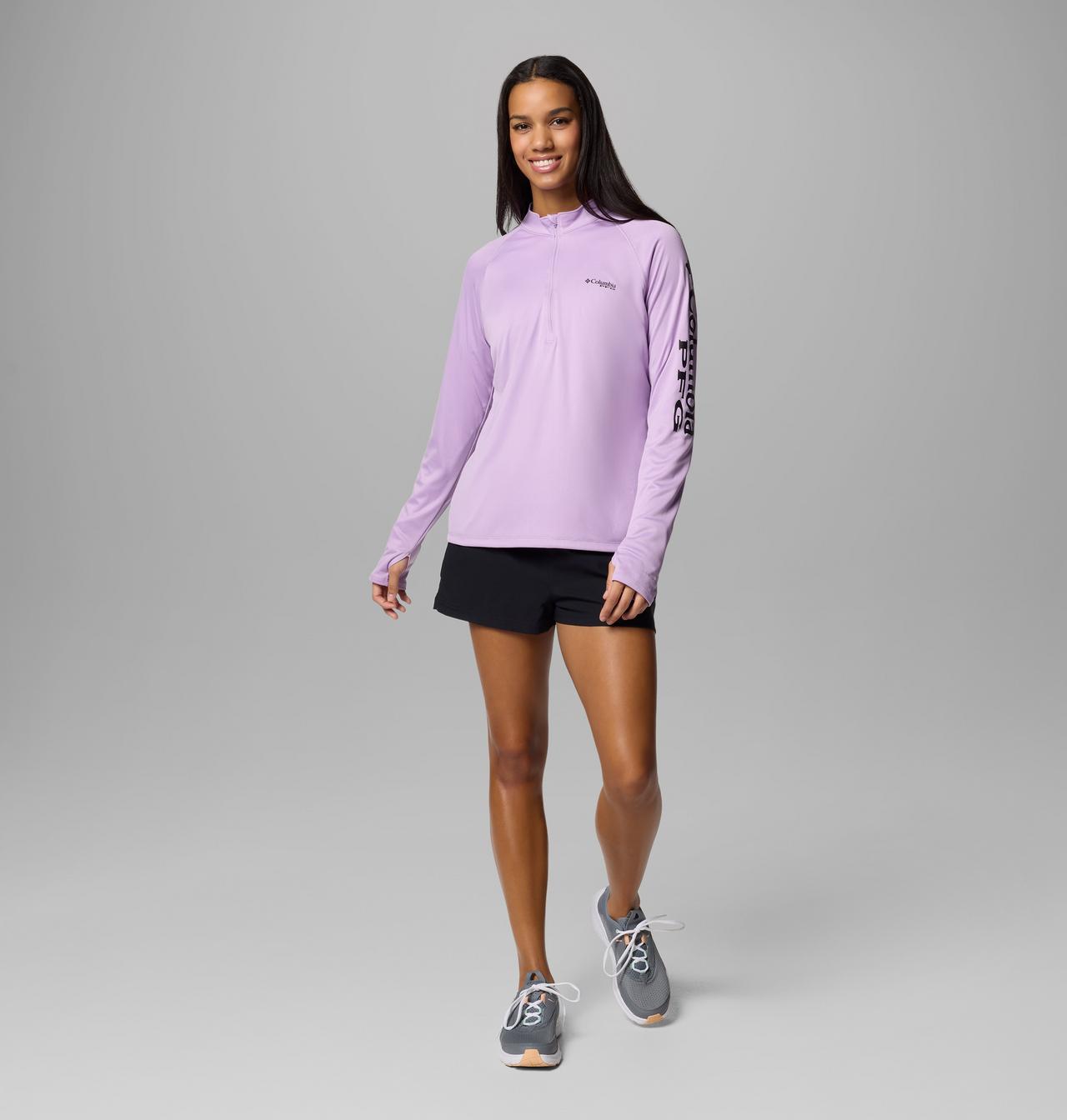 Women's PFG Tidal Tee™ Quarter Zip Long Sleeve Shirt 6