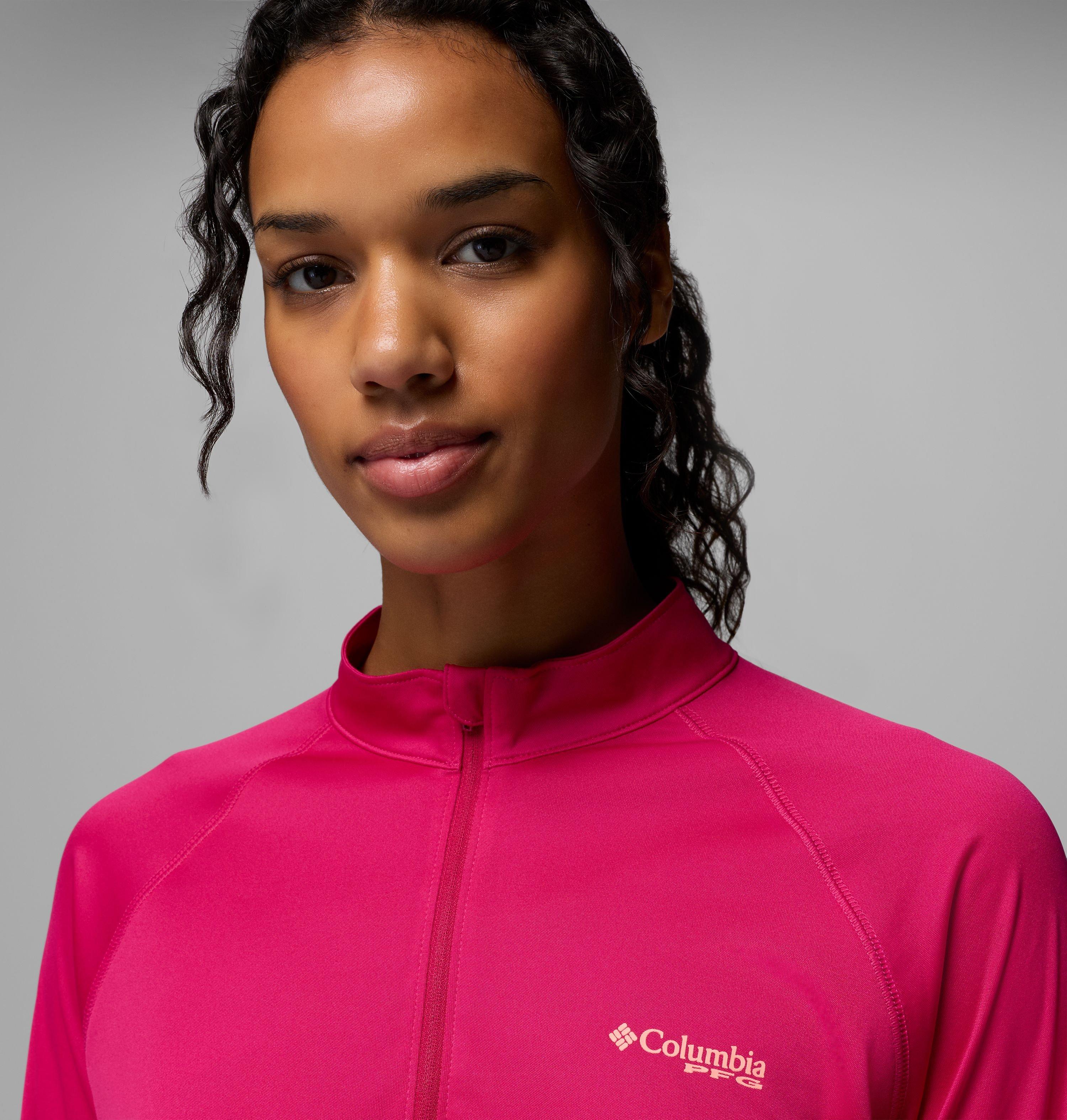Women's PFG Tidal Tee™ Quarter Zip Long Sleeve Shirt | 807 | M 5