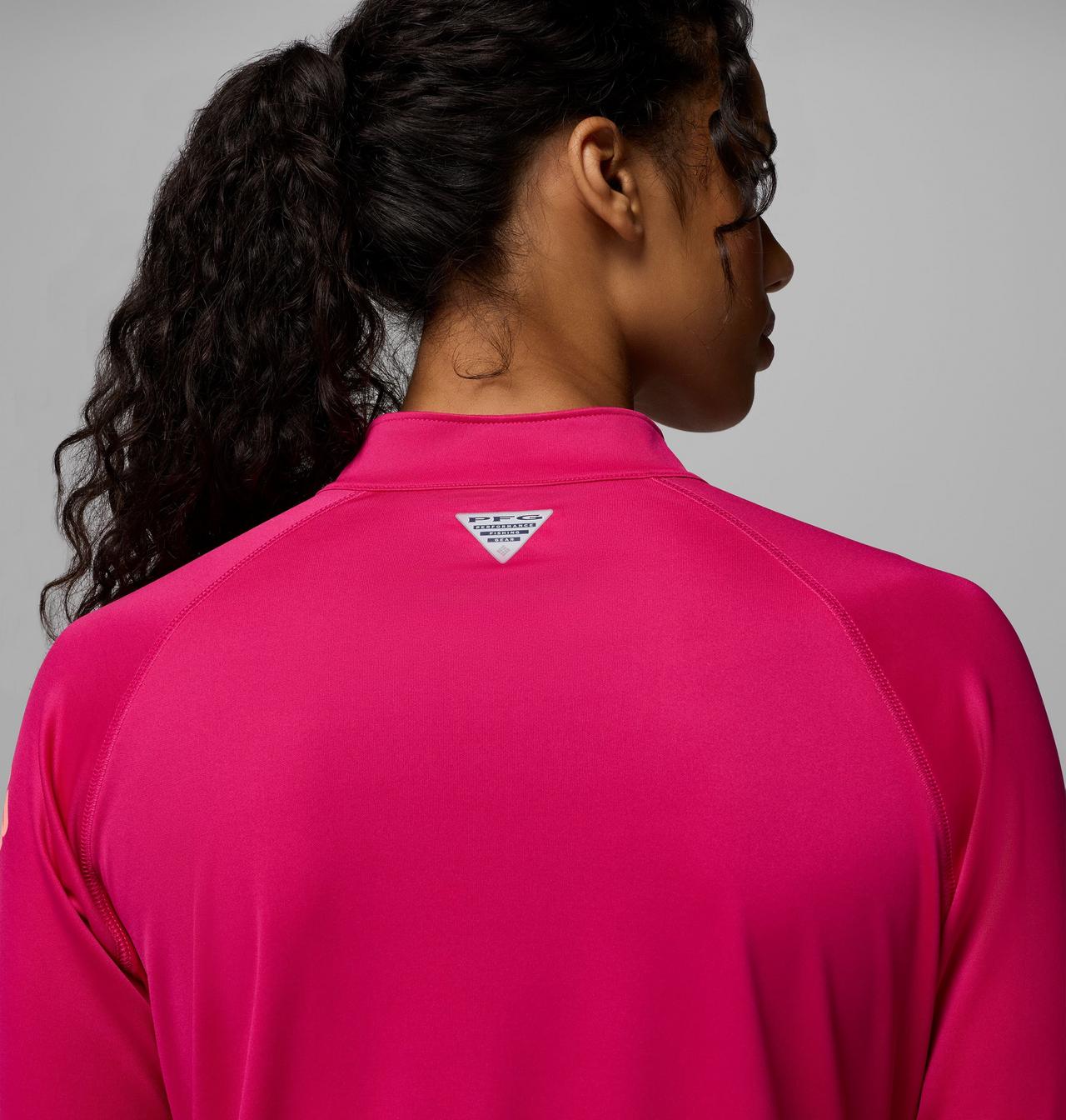 Women's PFG Tidal Tee™ Quarter Zip Long Sleeve Shirt | 656 | S 6