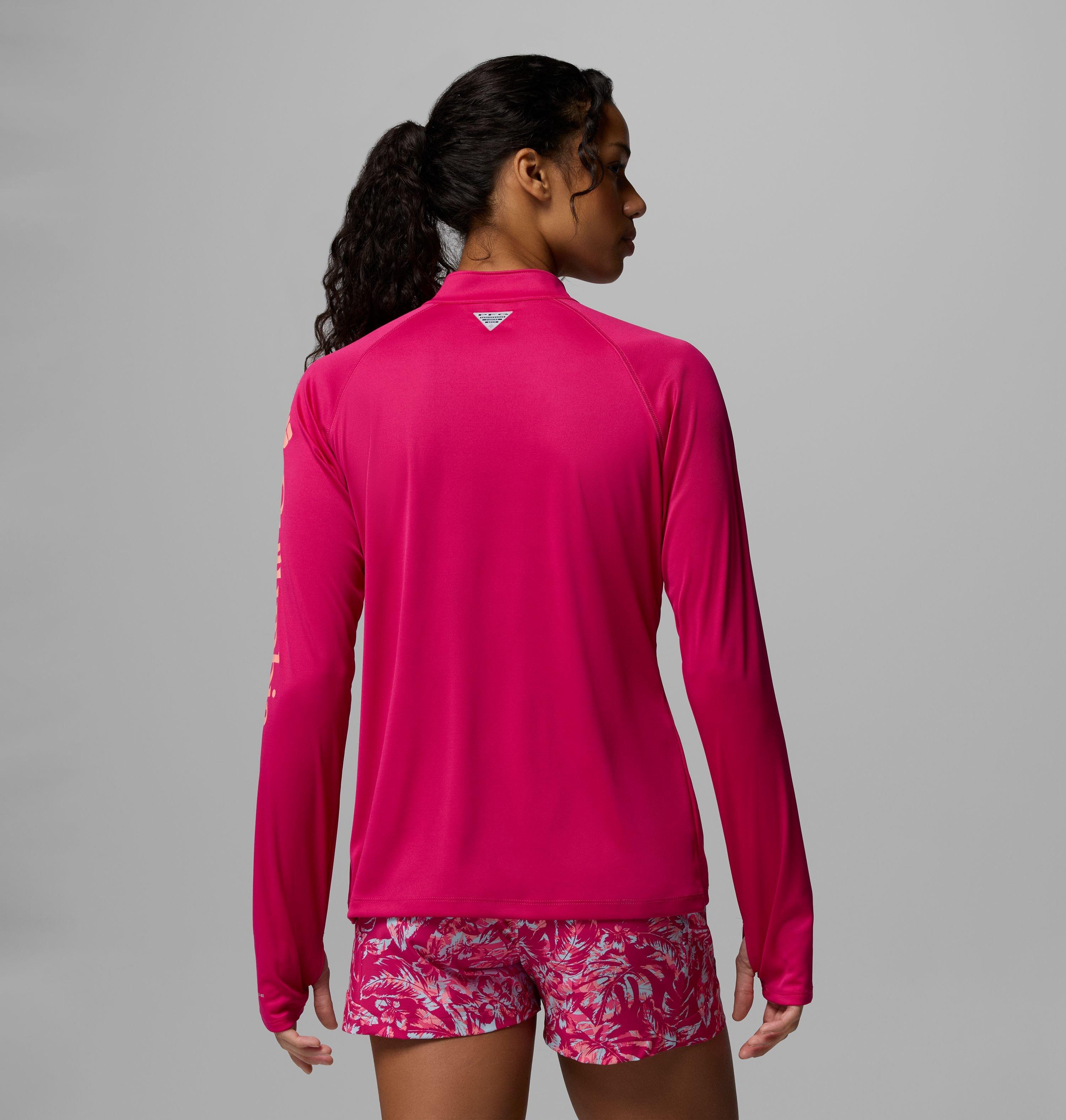 Women's PFG Tidal Tee™ Quarter Zip Long Sleeve Shirt | 807 | M 3