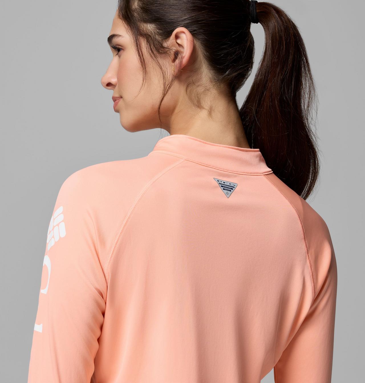 Women's PFG Tidal Tee™ Quarter Zip Long Sleeve Shirt | 807 | XS 6