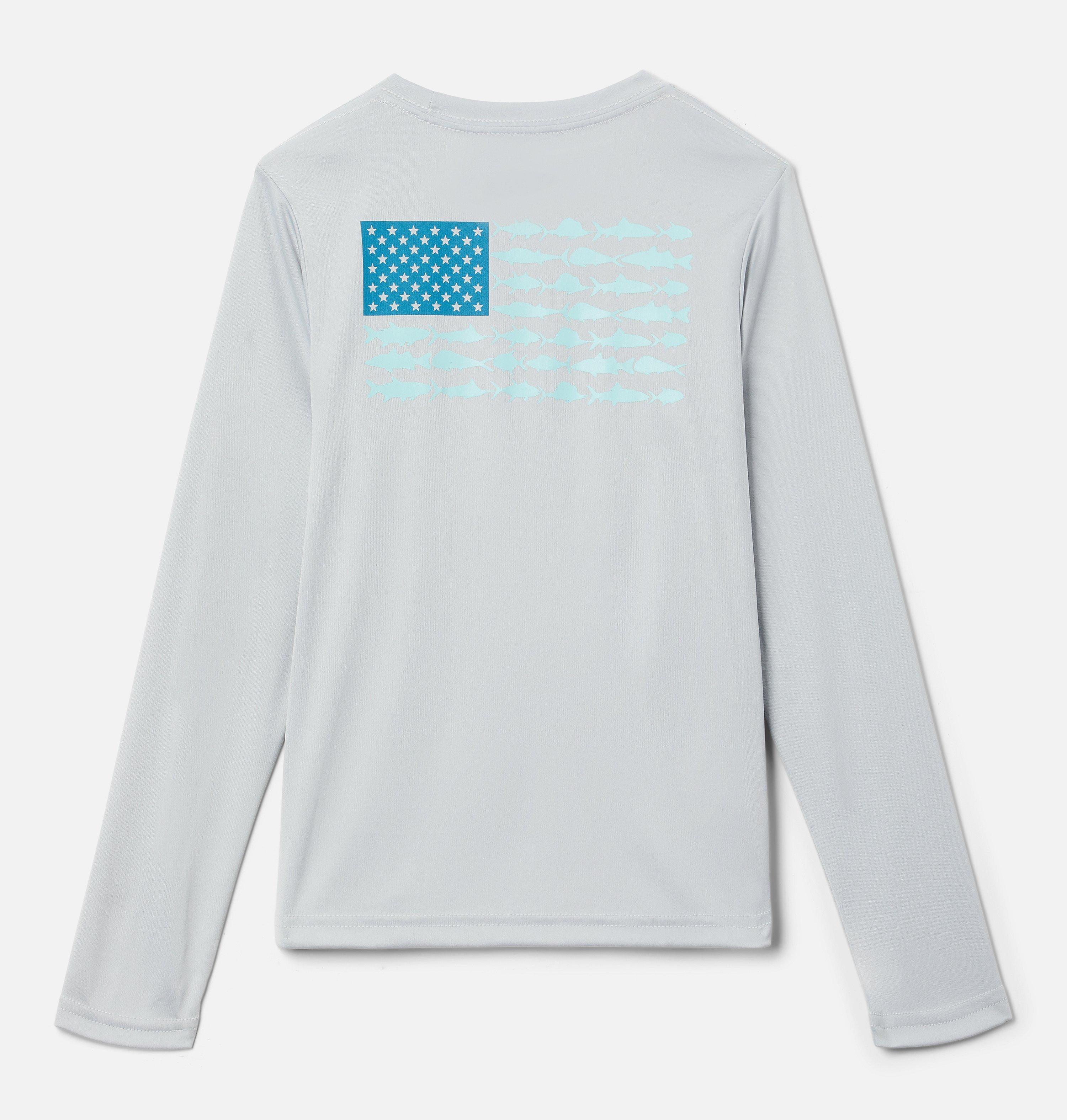 Boys' PFG Terminal Tackle Fish Flag Long Sleeve Shirt 2