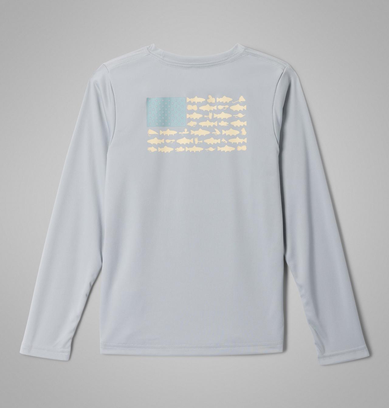 Boys' PFG Terminal Tackle™ Fish Flag Long Sleeve Shirt 1