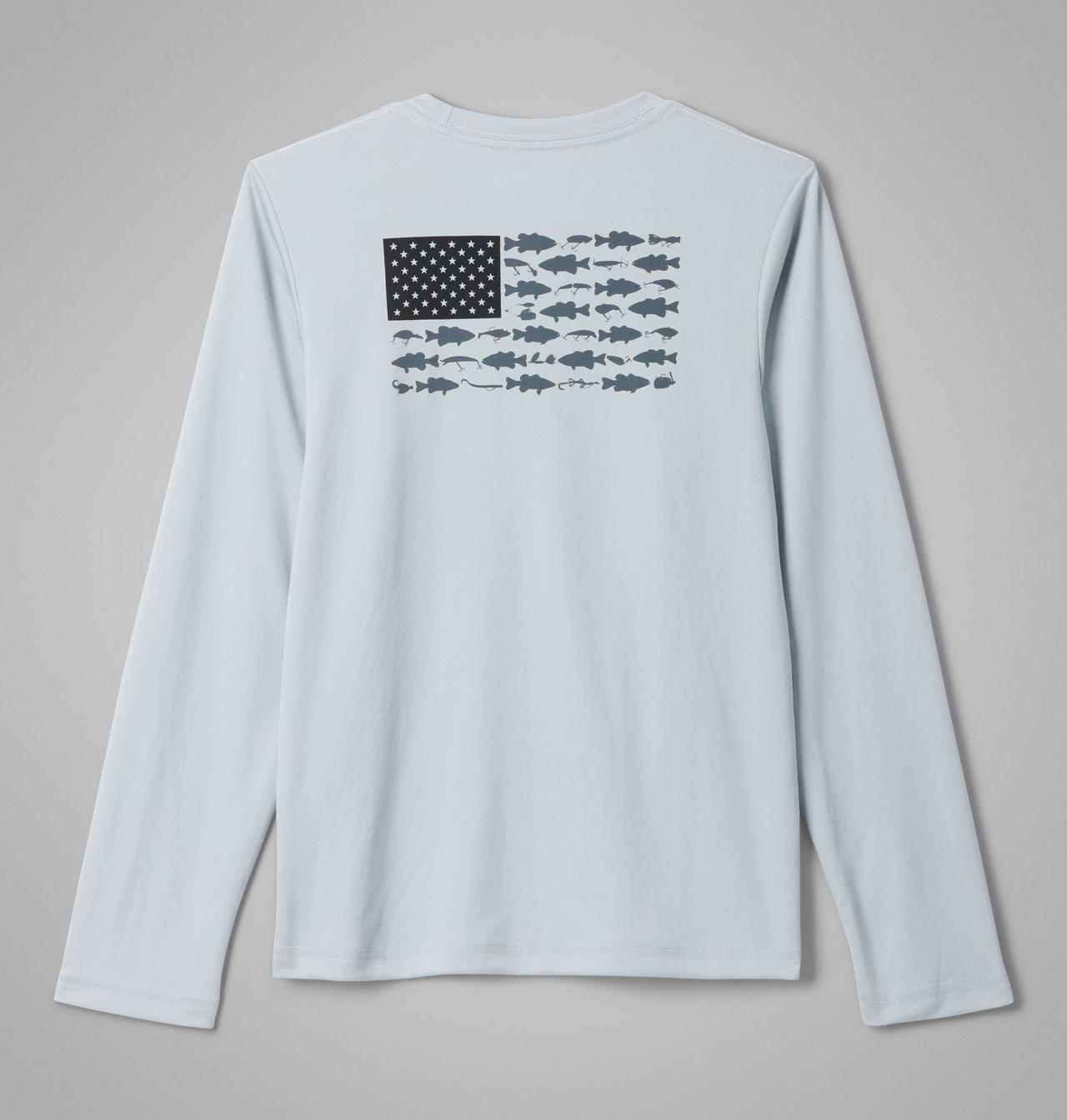 Boys' PFG Terminal Tackle™ Fish Flag Long Sleeve Shirt | 021 | XS 1