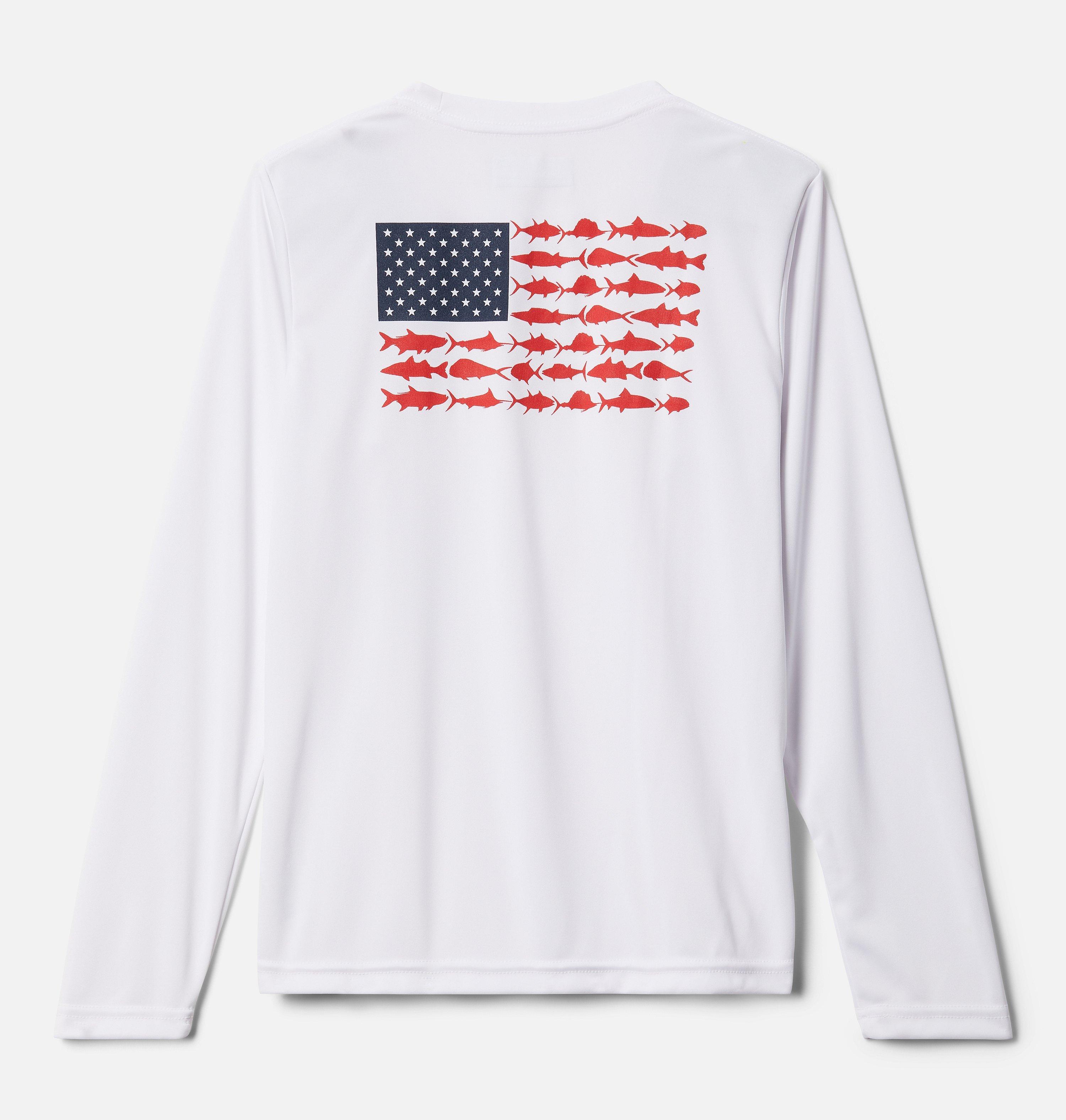Boys' PFG Terminal Tackle Fish Flag Long Sleeve Shirt 2
