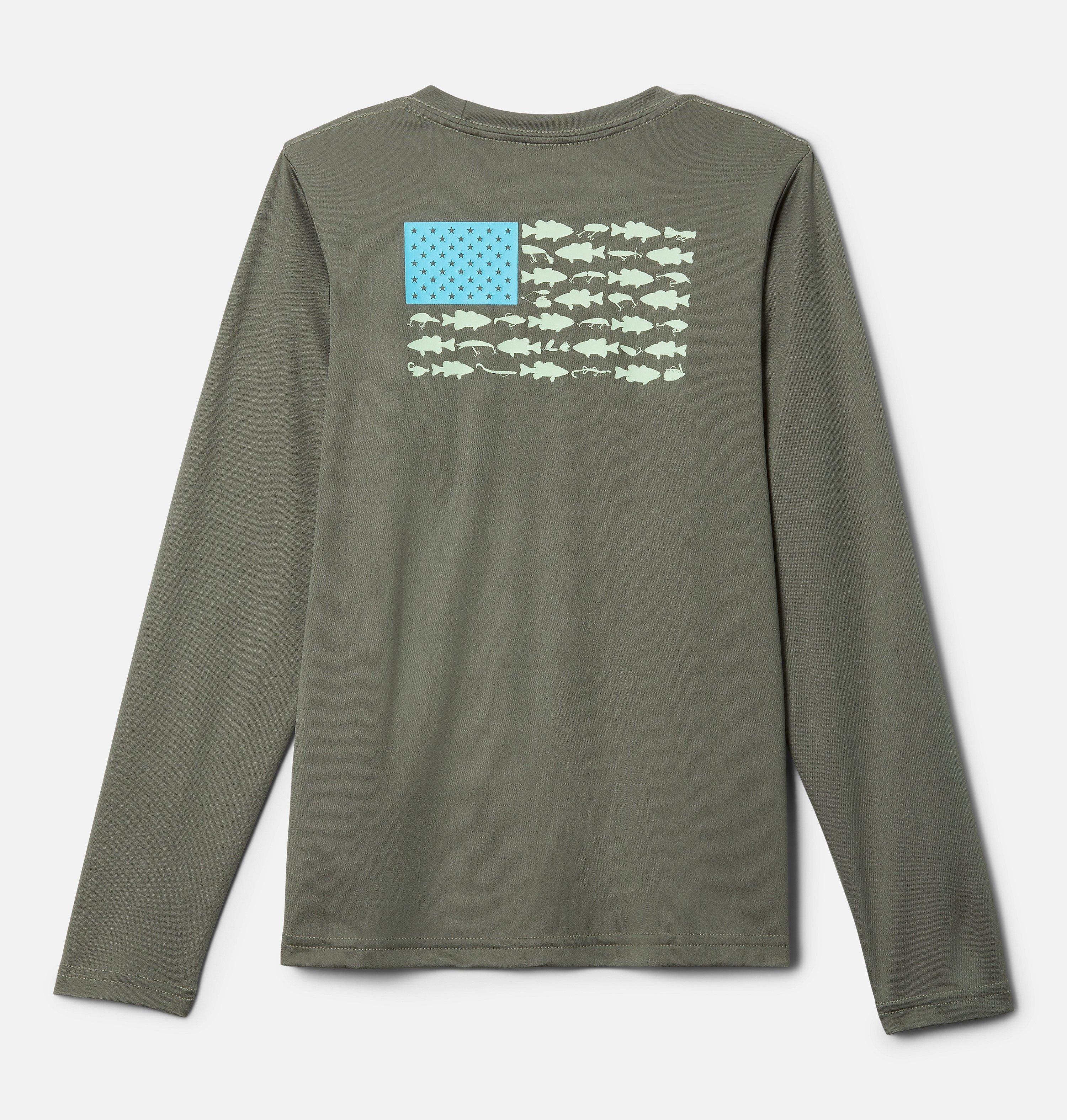 Boys' PFG Terminal Tackle Fish Flag Long Sleeve Shirt 2