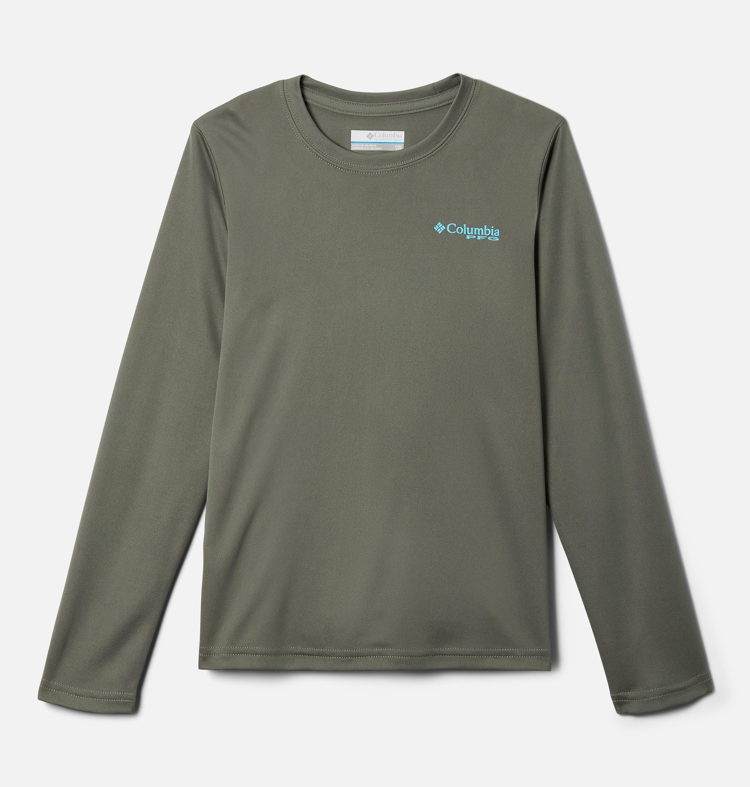Boys' PFG Terminal Tackle Fish Flag Long Sleeve Shirt 1