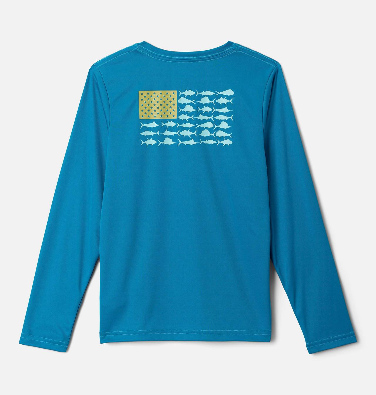 Boys' PFG Terminal Tackle™ Fish Flag Long Sleeve Shirt | 462 | XS 1