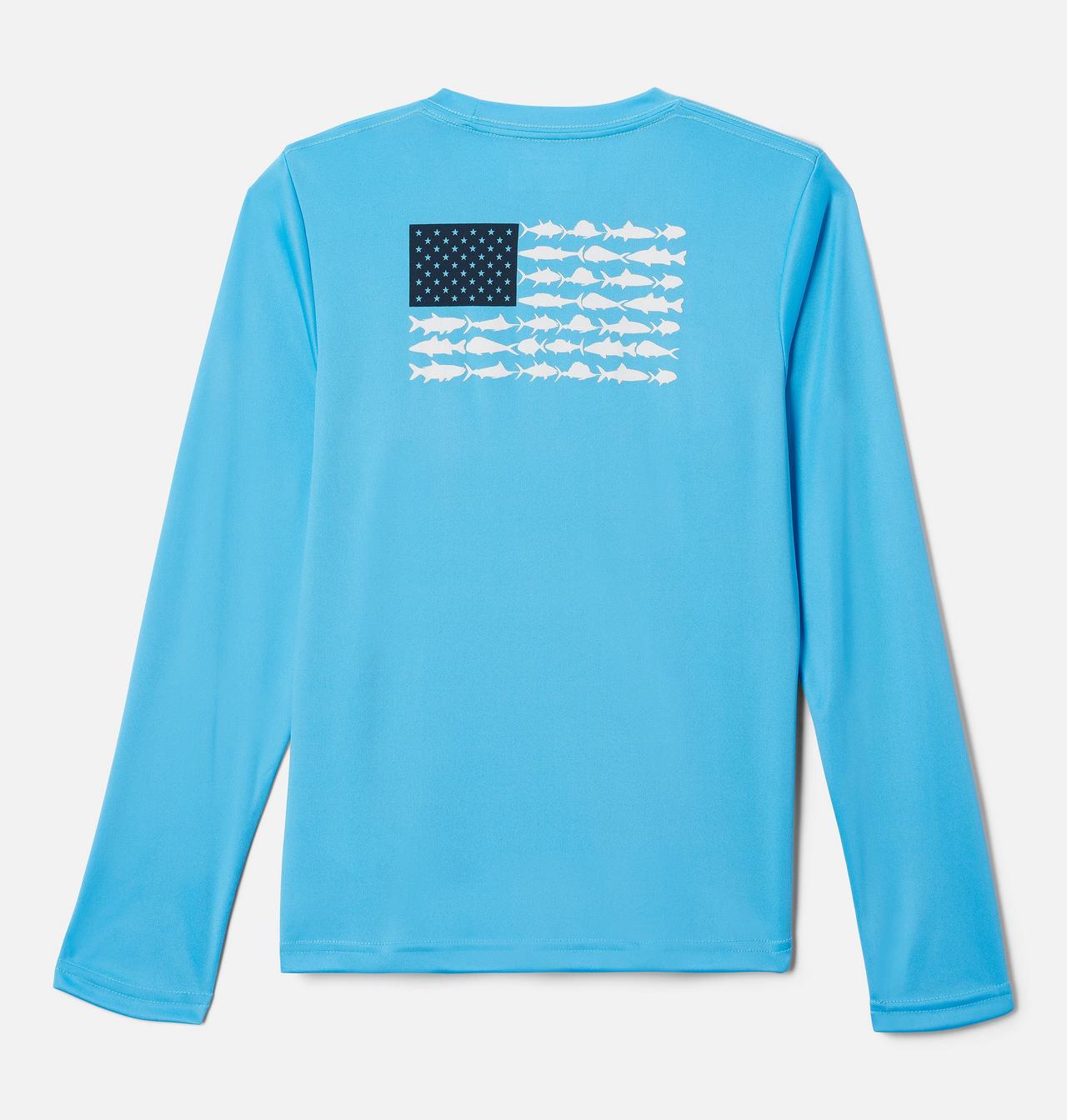 Boys' PFG Terminal Tackle™ Fish Flag Long Sleeve Shirt 2