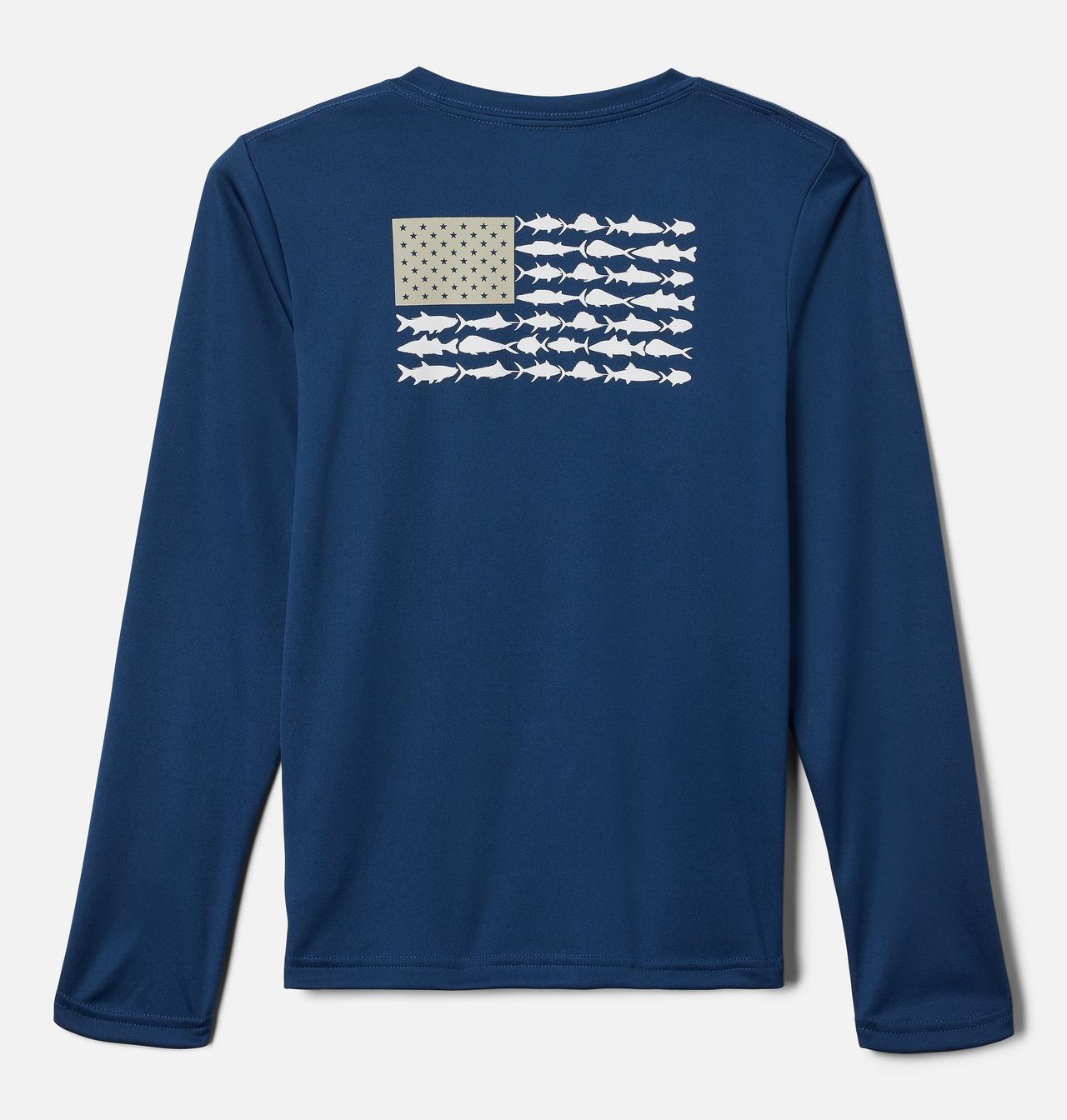 Boys' PFG Terminal Tackle™ Fish Flag Long Sleeve Shirt 2