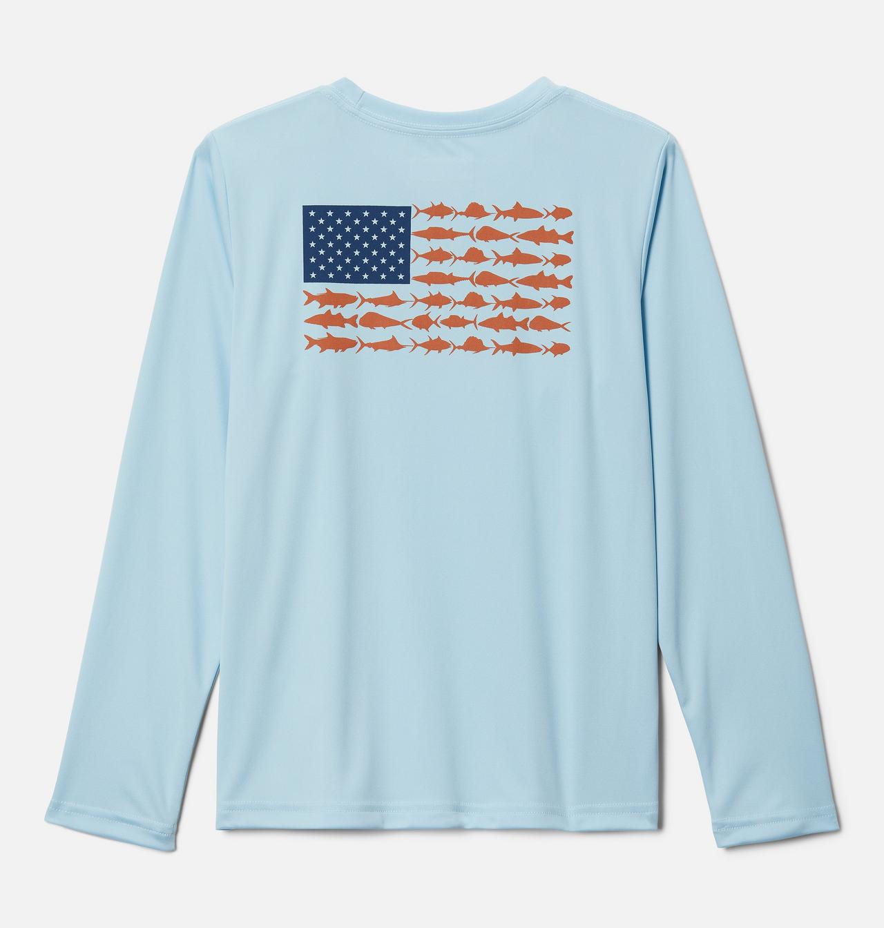 Boys' PFG Terminal Tackle™ Fish Flag Long Sleeve Shirt 2