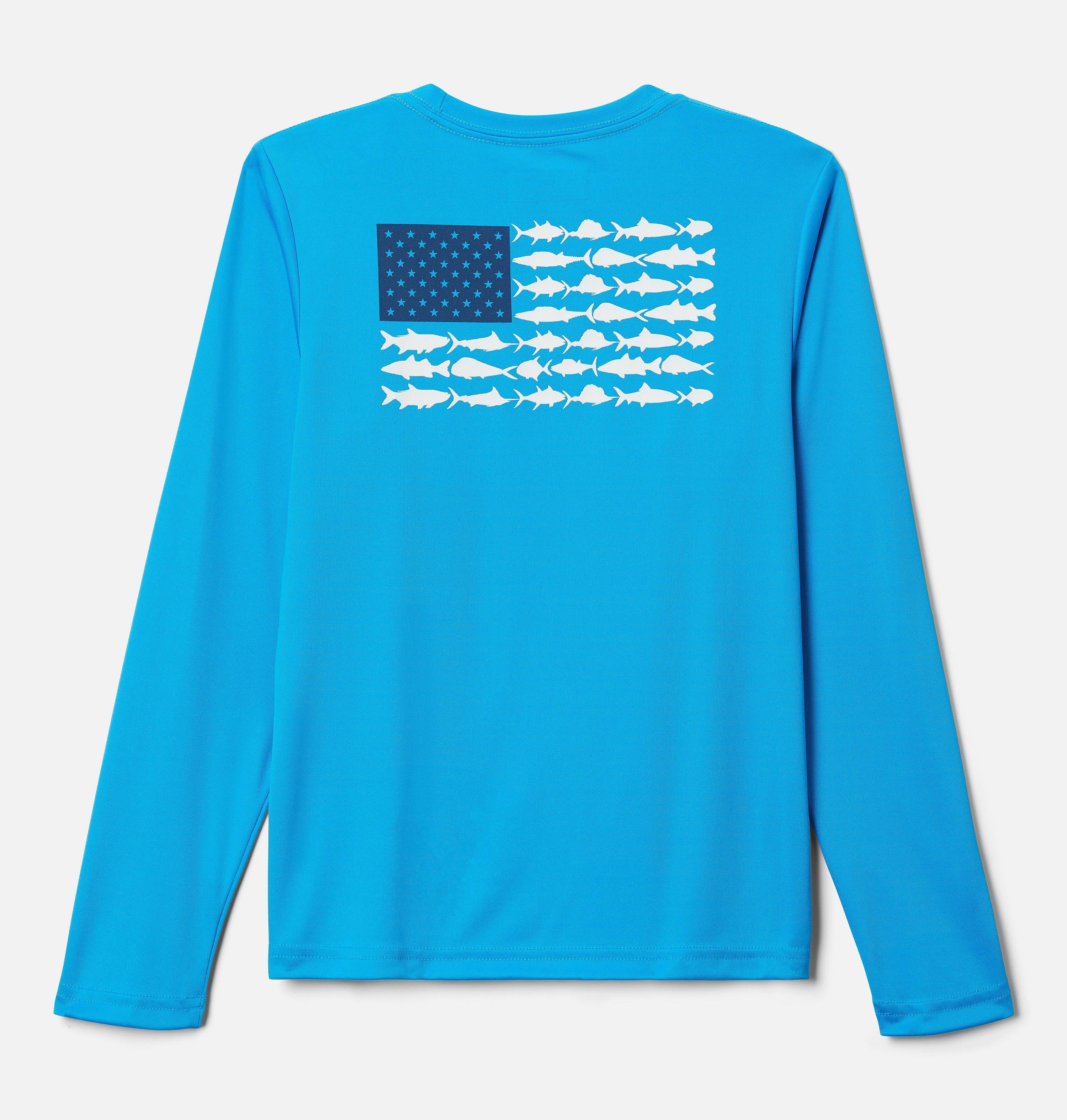 Boys' PFG Terminal Tackle Fish Flag Long Sleeve Shirt 2
