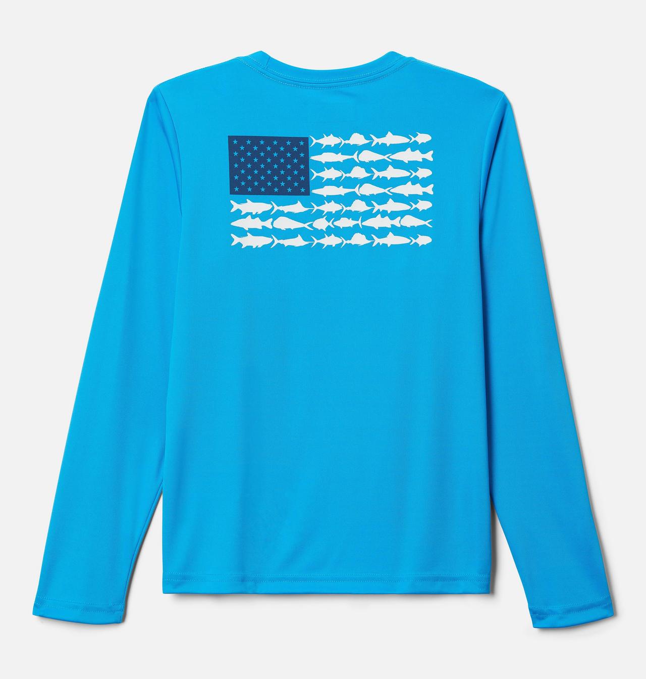 Boys' PFG Terminal Tackle™ Fish Flag Long Sleeve Shirt 2