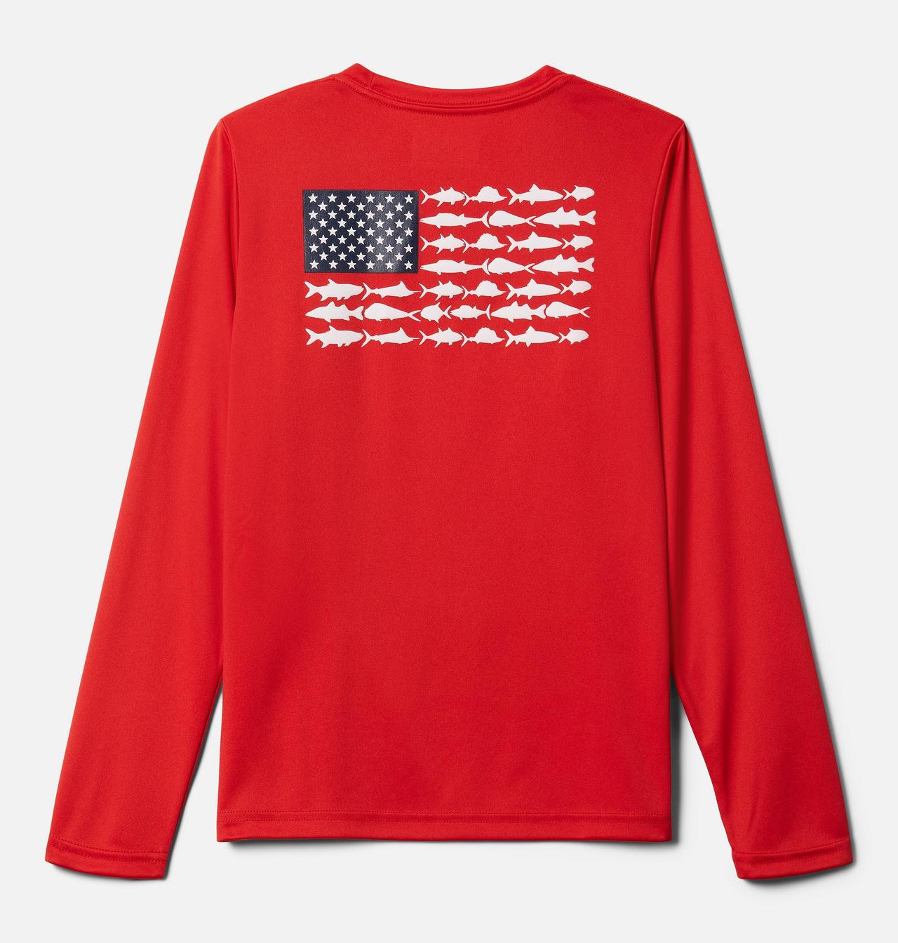 Boys' PFG Terminal Tackle™ Fish Flag Long Sleeve Shirt 2