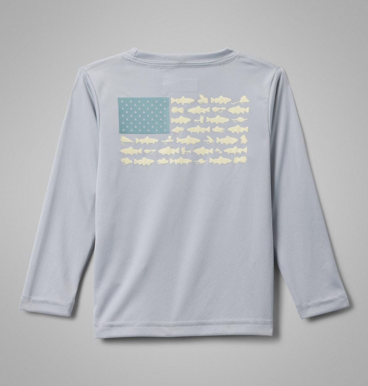 Boys' Toddler PFG Terminal Tackle™ Fish Flag Long Sleeve Shirt 2