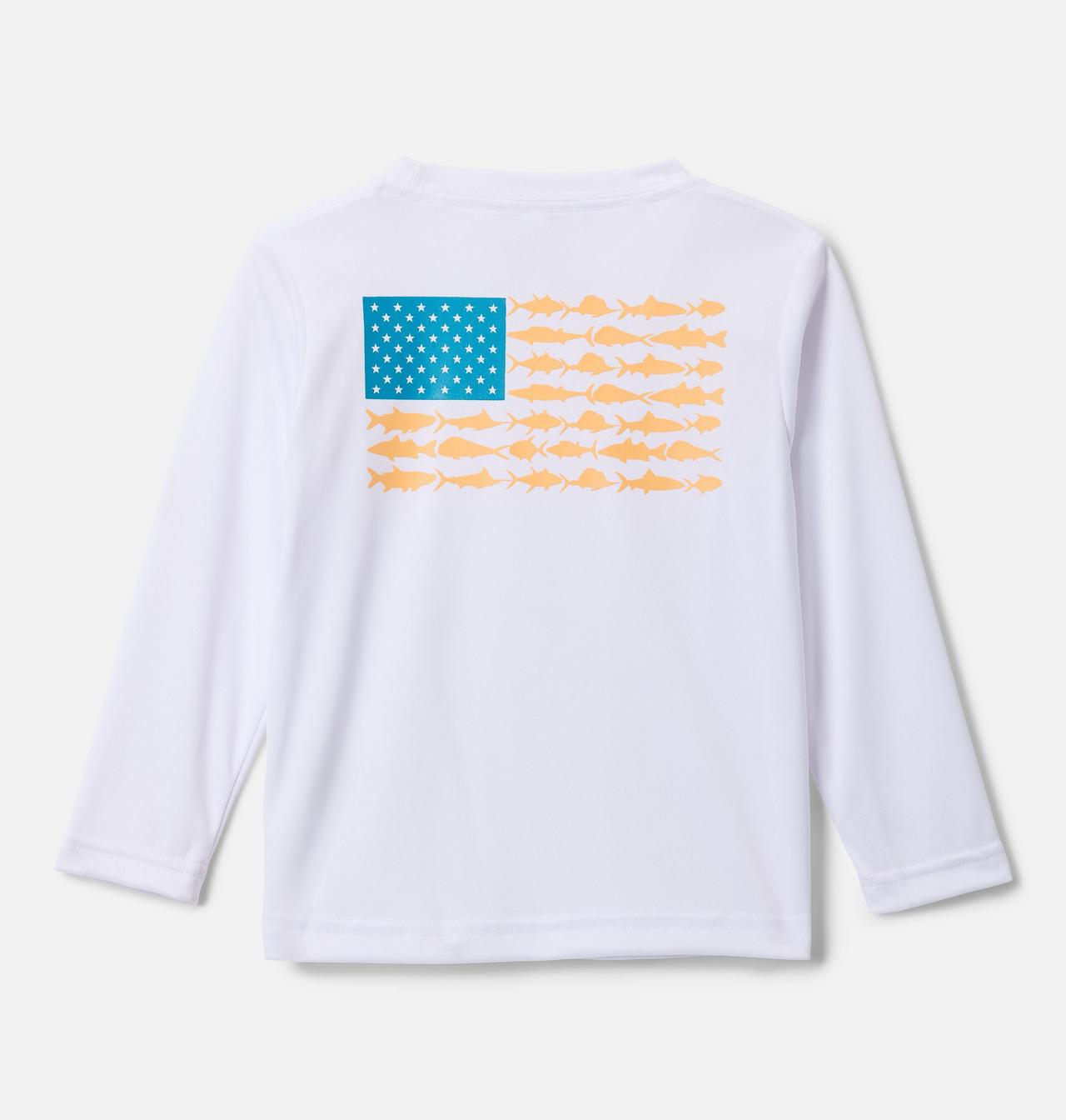 Boys' Toddler PFG Terminal Tackle™ Fish Flag Long Sleeve Shirt 1