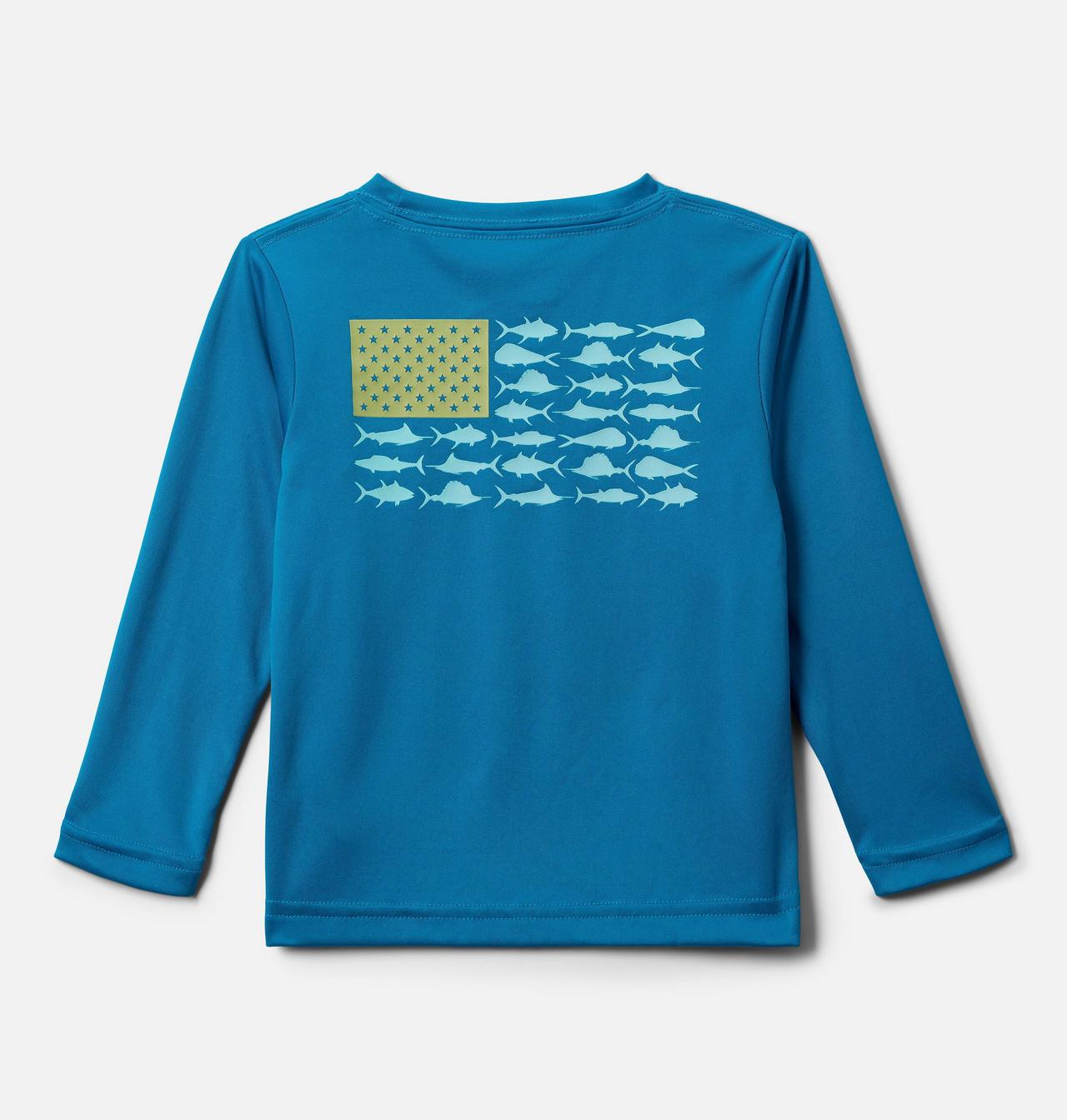 Boys' Toddler PFG Terminal Tackle™ Fish Flag Long Sleeve Shirt 1