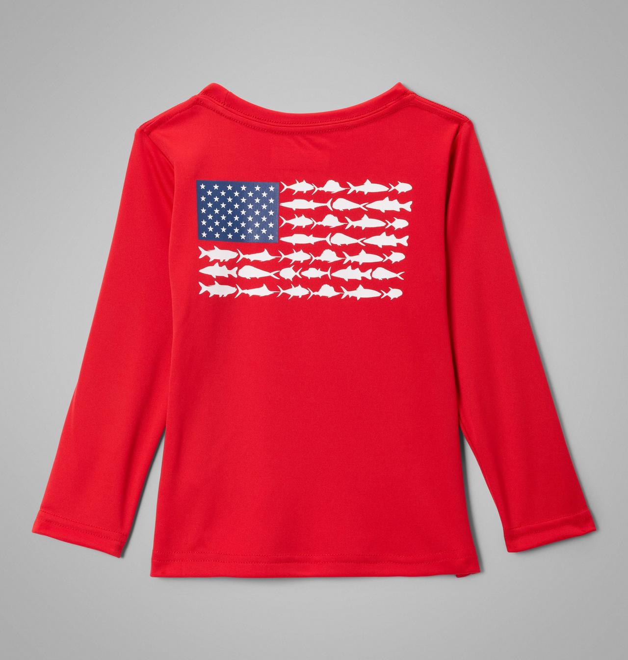 Boys' Toddler PFG Terminal Tackle™ Fish Flag Long Sleeve Shirt 2