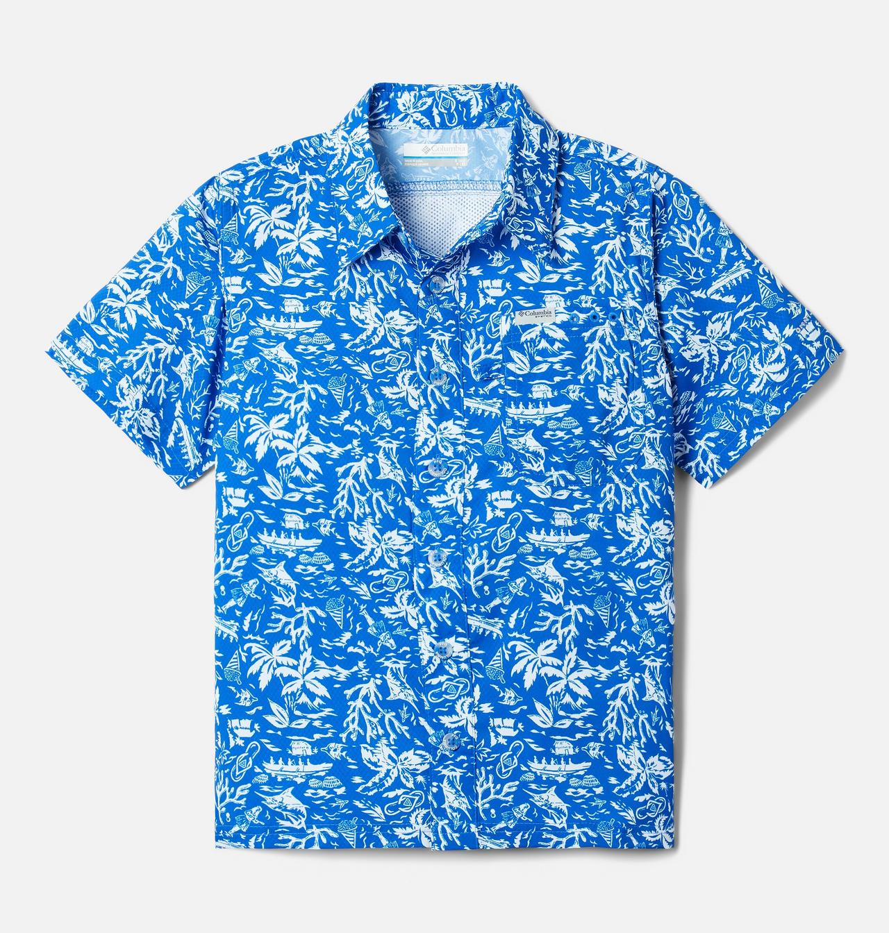 Boys' PFG Super Slack Tide™ Short Sleeve Camp Shirt 1