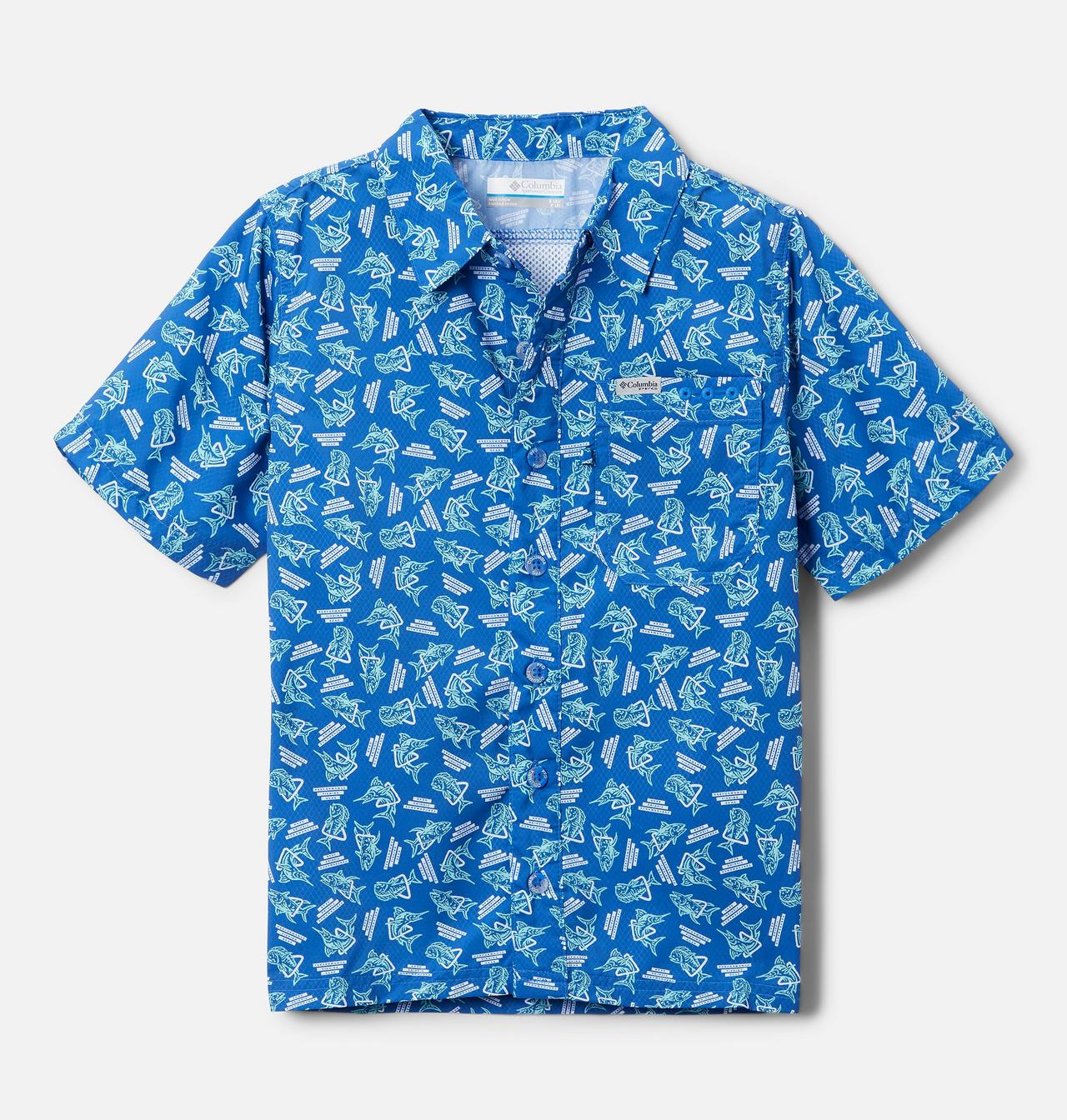 Boys' PFG Super Slack Tide™ Short Sleeve Camp Shirt 1