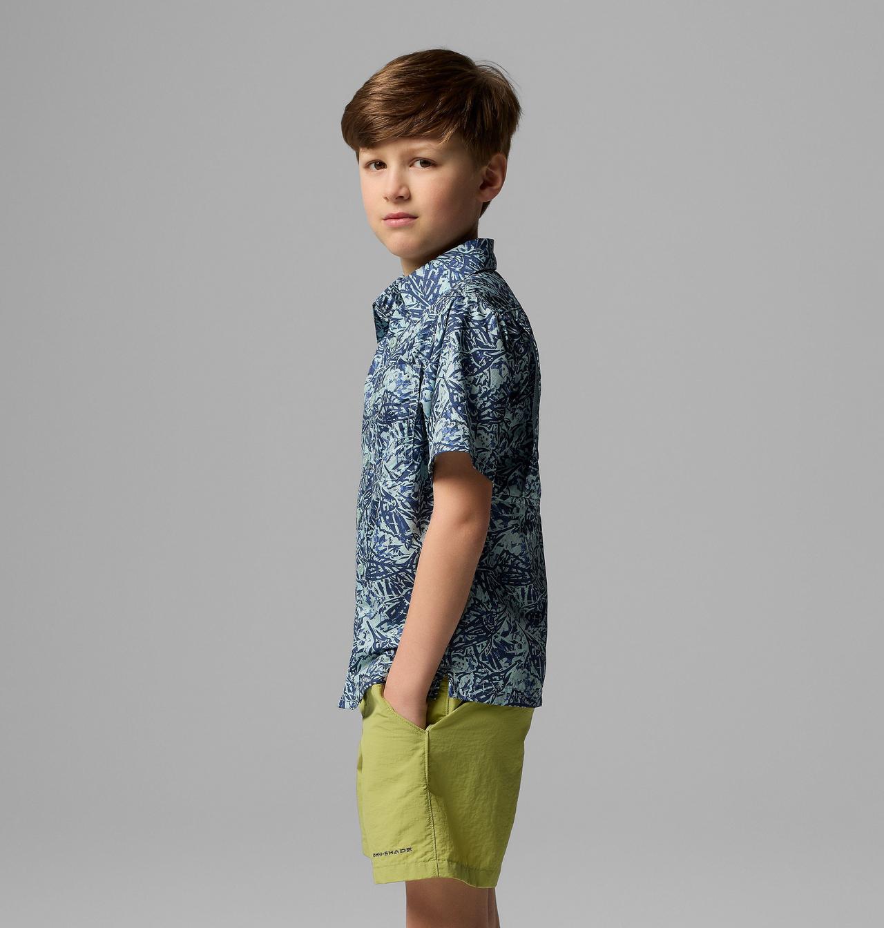 Boys' PFG Super Slack Tide™ Short Sleeve Camp Shirt 3