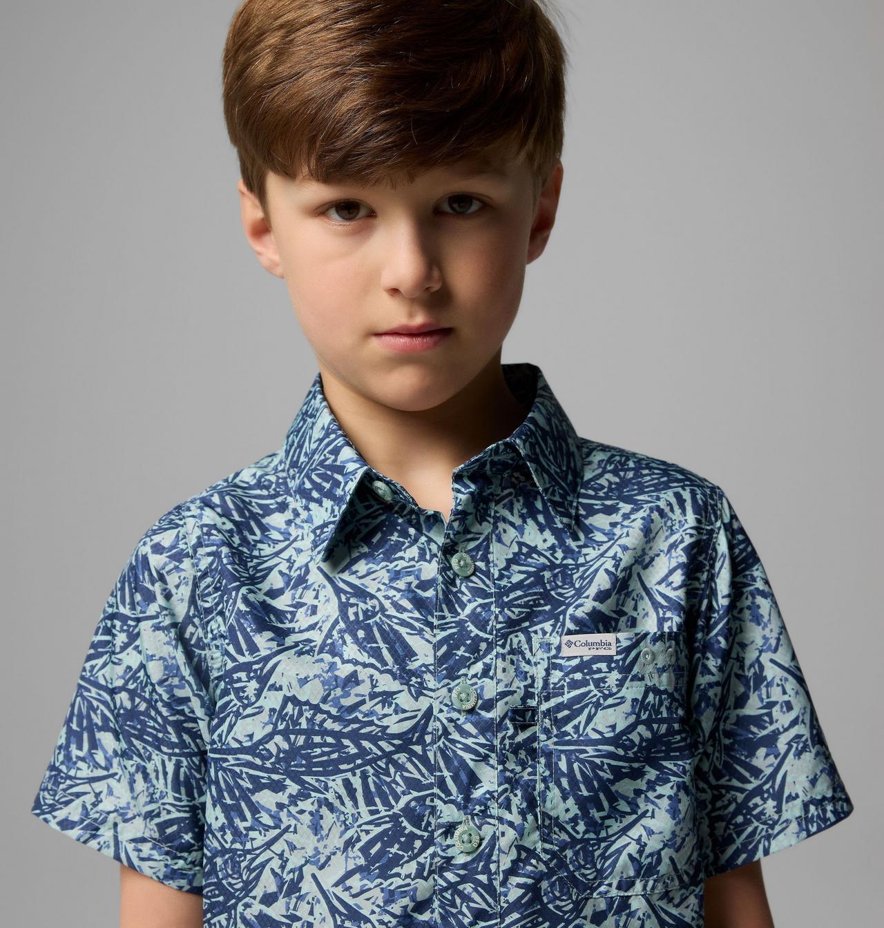 Boys' PFG Super Slack Tide™ Short Sleeve Camp Shirt 4