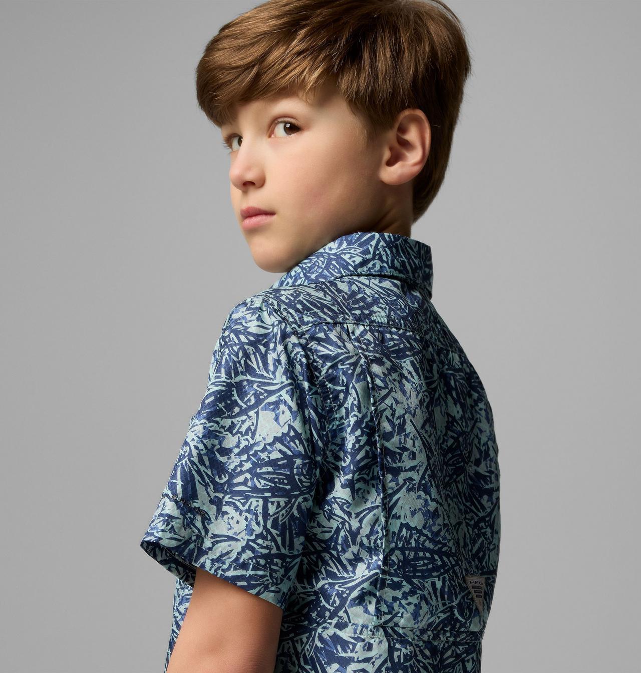 Boys' PFG Super Slack Tide™ Short Sleeve Camp Shirt 5