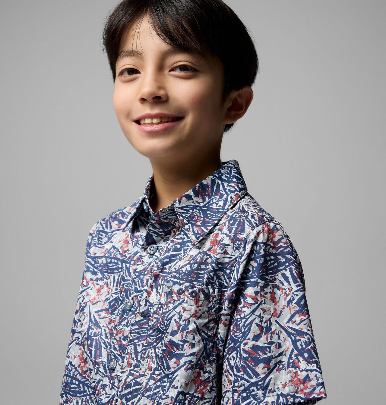 Boys' PFG Super Slack Tide™ Short Sleeve Camp Shirt 4