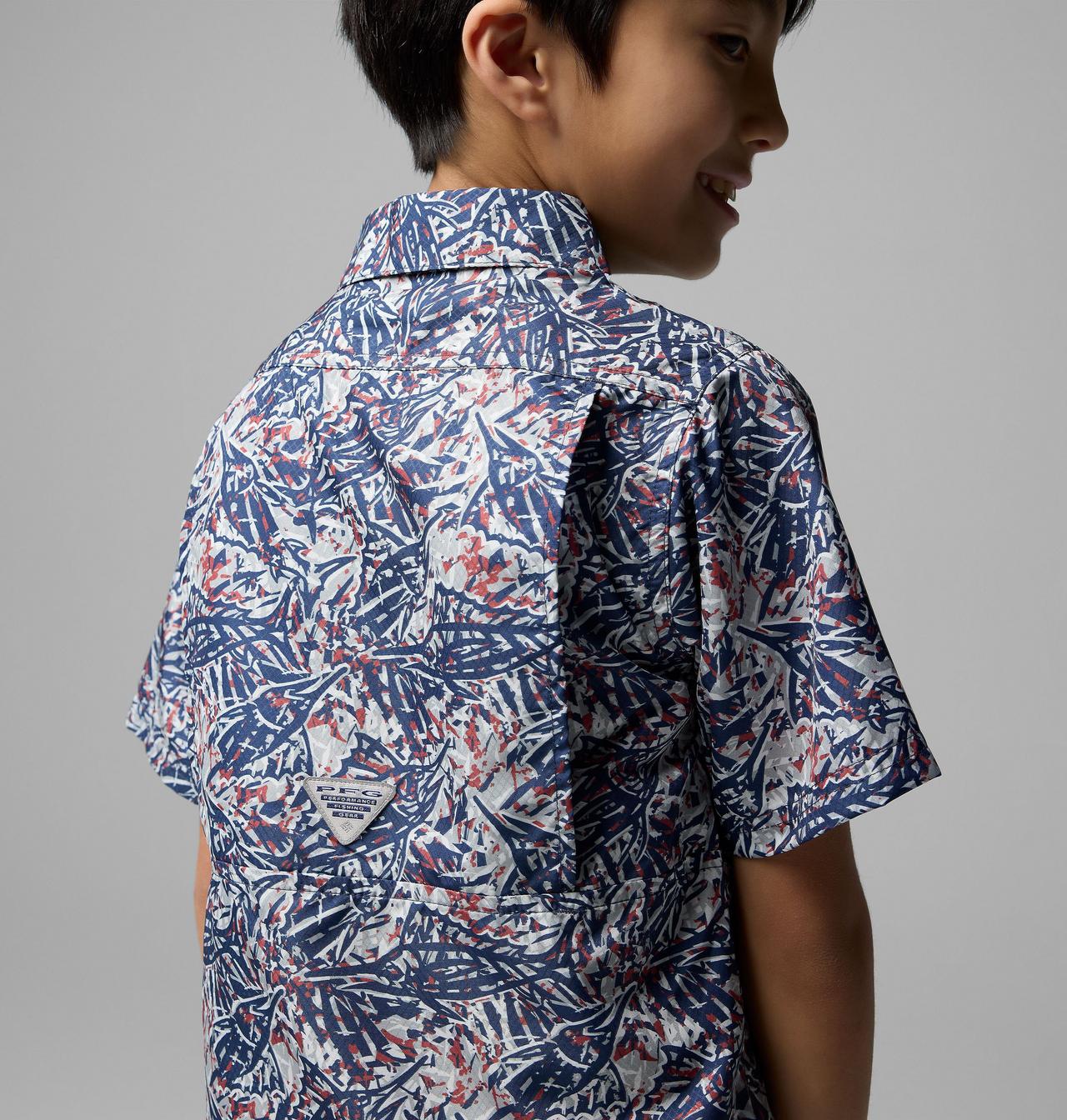 Boys' PFG Super Slack Tide™ Short Sleeve Camp Shirt 5