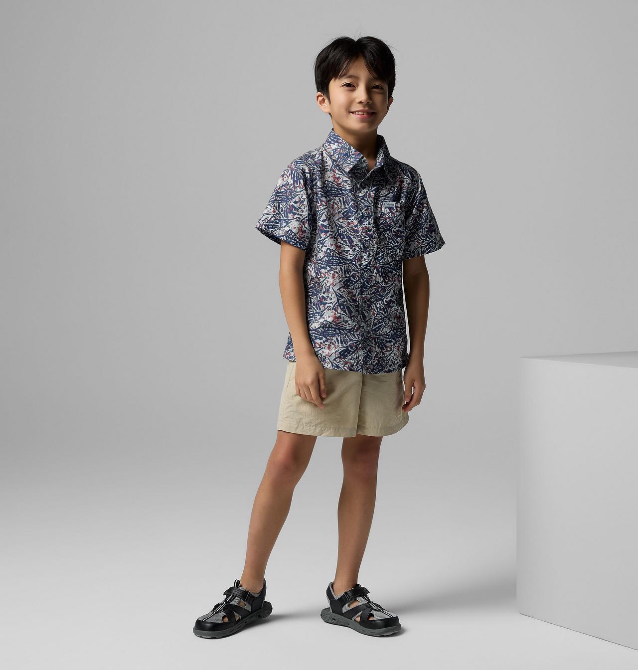 Boys' PFG Super Slack Tide™ Short Sleeve Camp Shirt 6