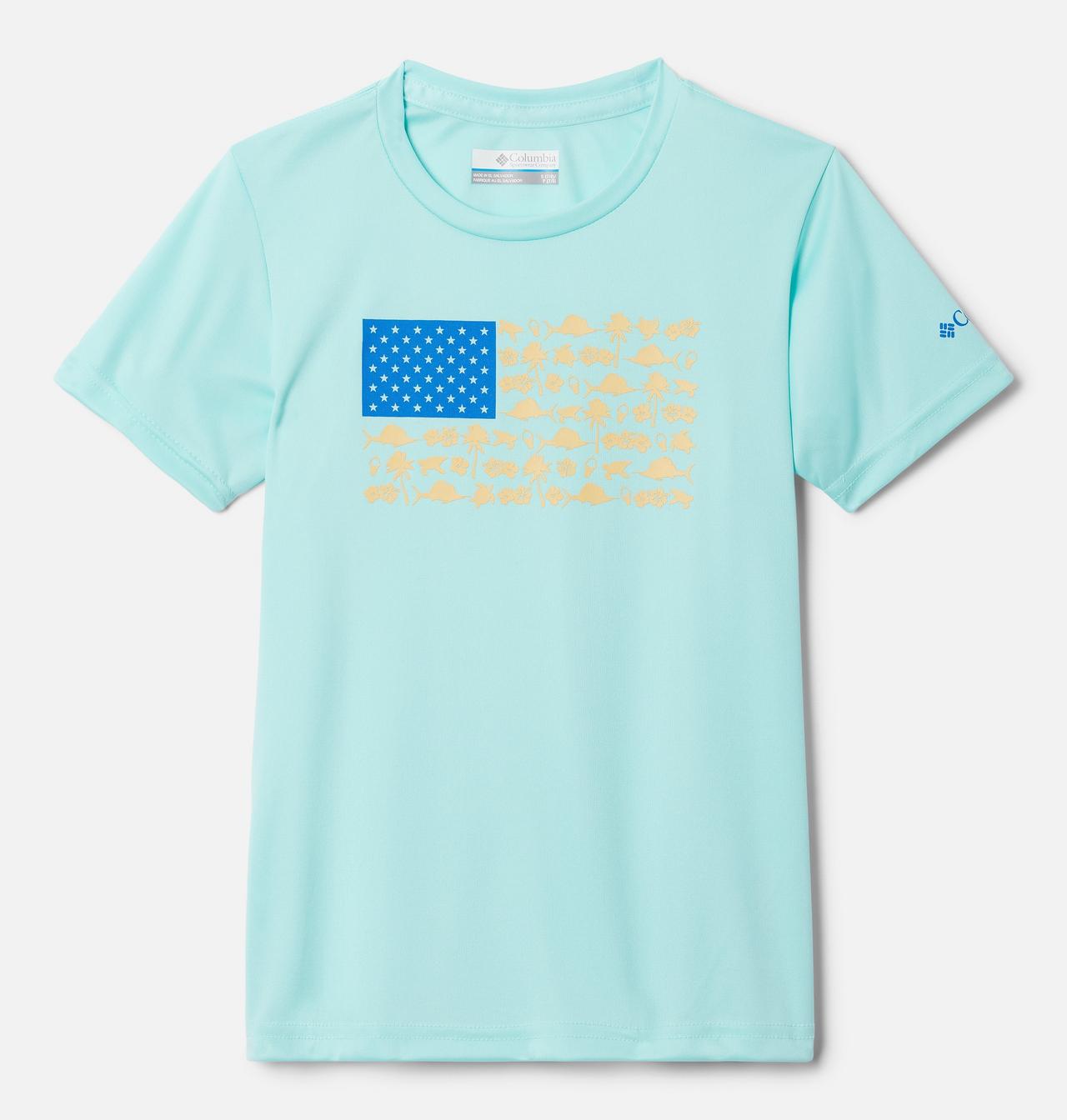 Girls' PFG Tidal Tee™ Heart Short Sleeve Shirt 1