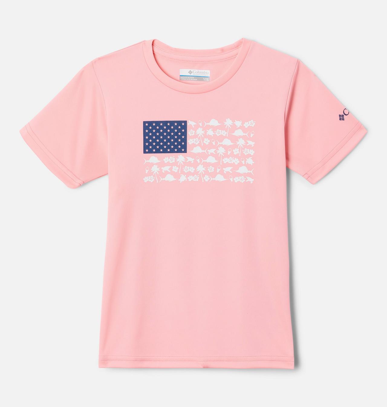 Girls' PFG Tidal Tee™ Heart Short Sleeve Shirt 1