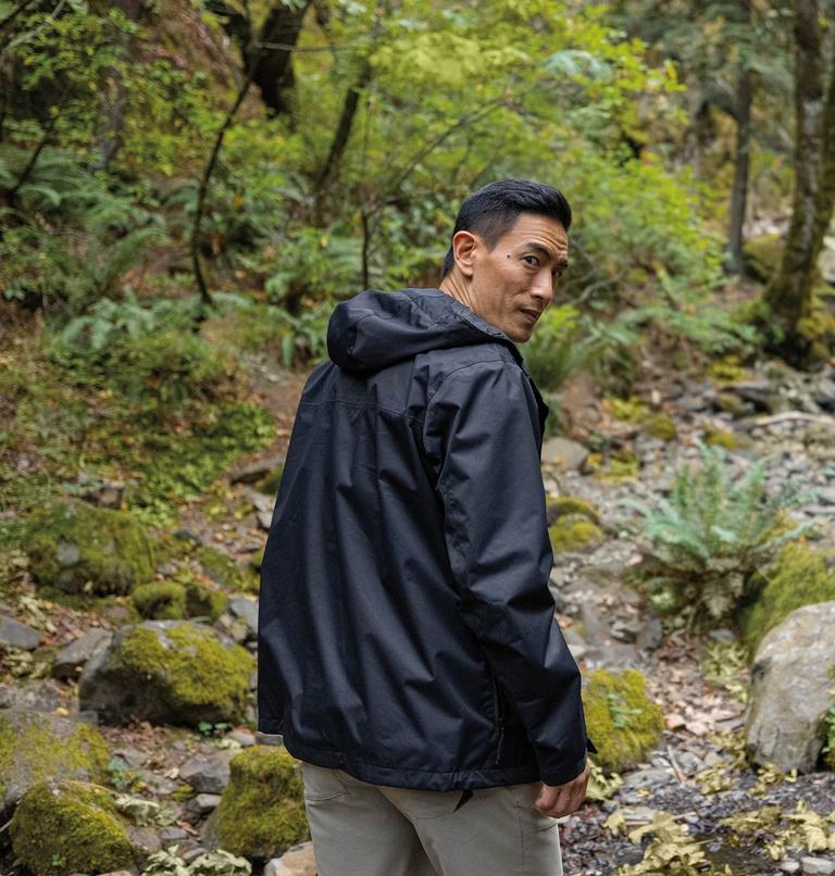 Men's Hikebound Waterproof Hiking Jacket, Color: Black, image 8