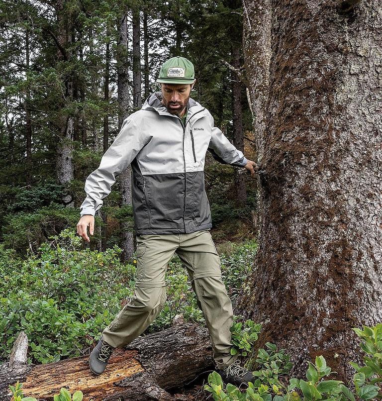 Men's Hikebound Waterproof Hiking Jacket, Color: Columbia Grey, Shark, image 9
