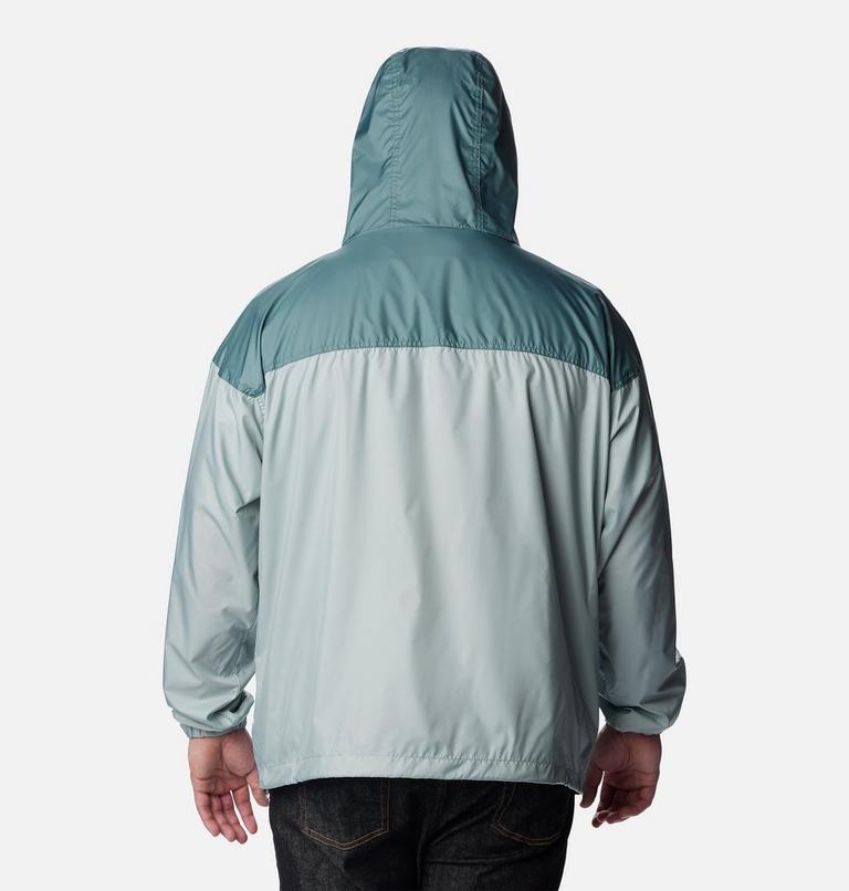 Men’s Flash Challenger Windbreaker - Novelty - Extended Size, Color: Niagara, Metal, image 2
