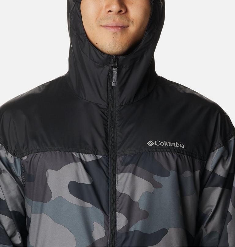Men’s Flash Challenger Windbreaker - Novelty, Color: Black Mod Camo Print, image 4